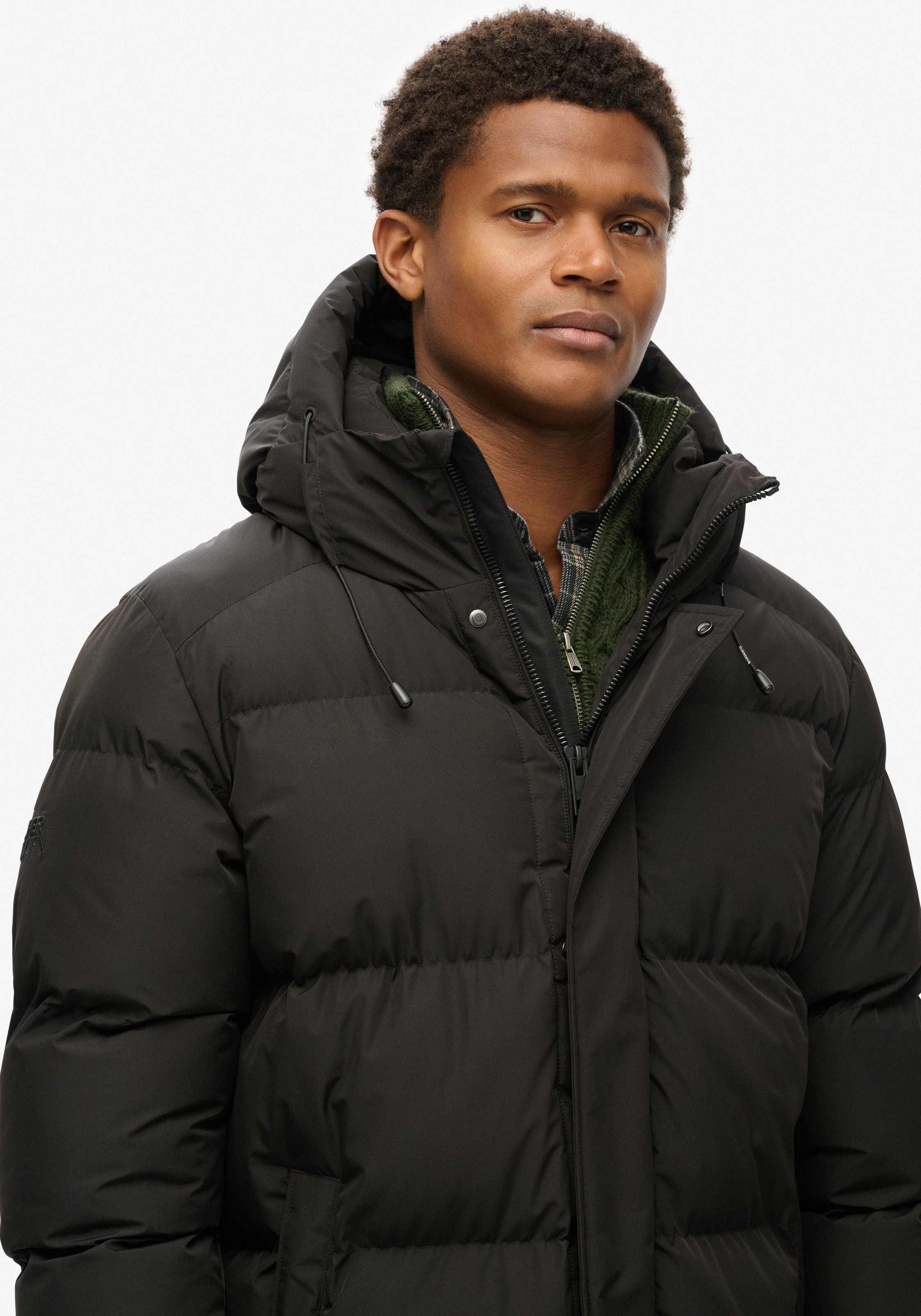 Superdry Gewatteerde jas HOODED SPORTS PUFFER MID JKT