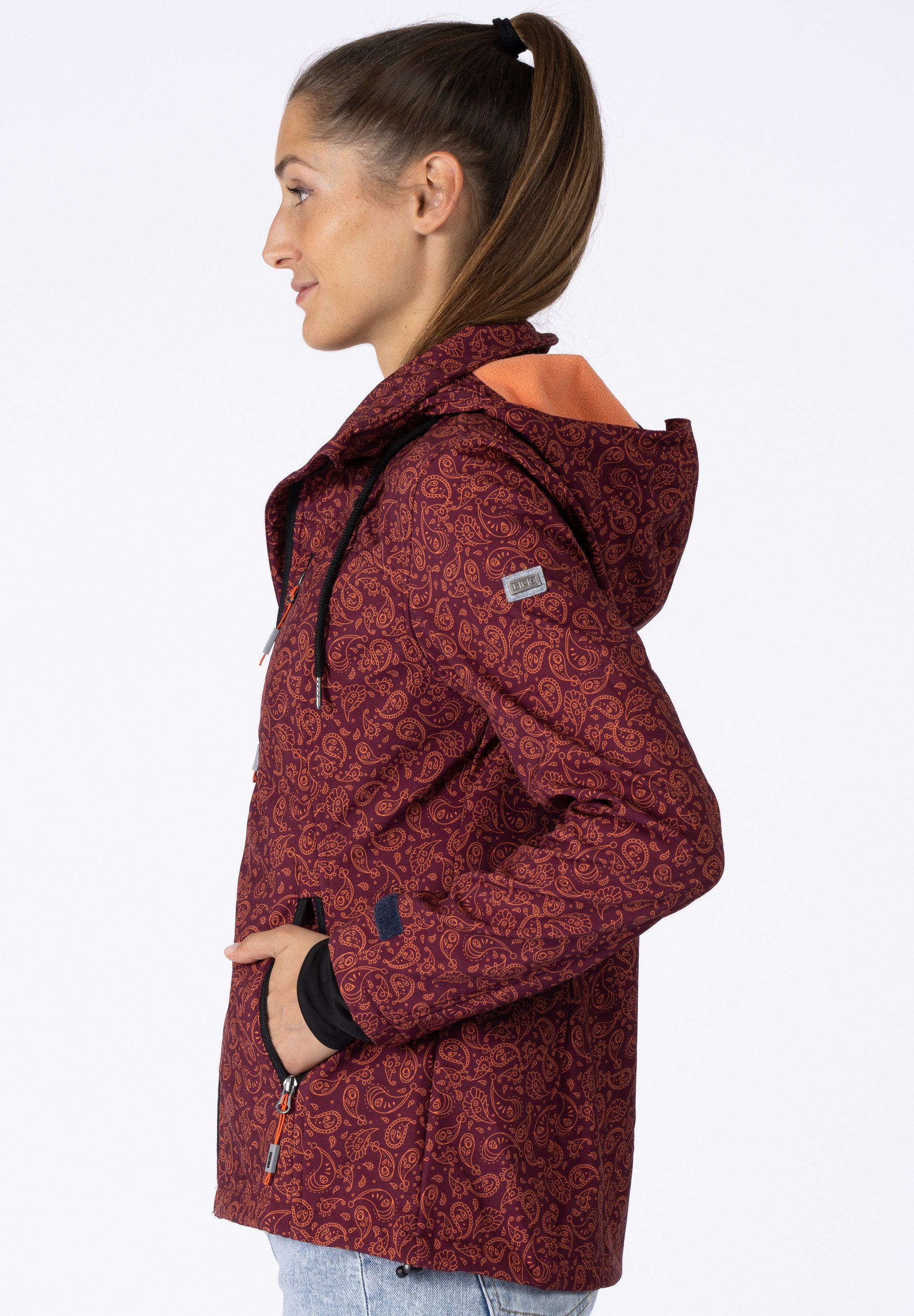 DEPROC Active Softshell-jack SUN PEAK II WOMEN met afneembare capuchon