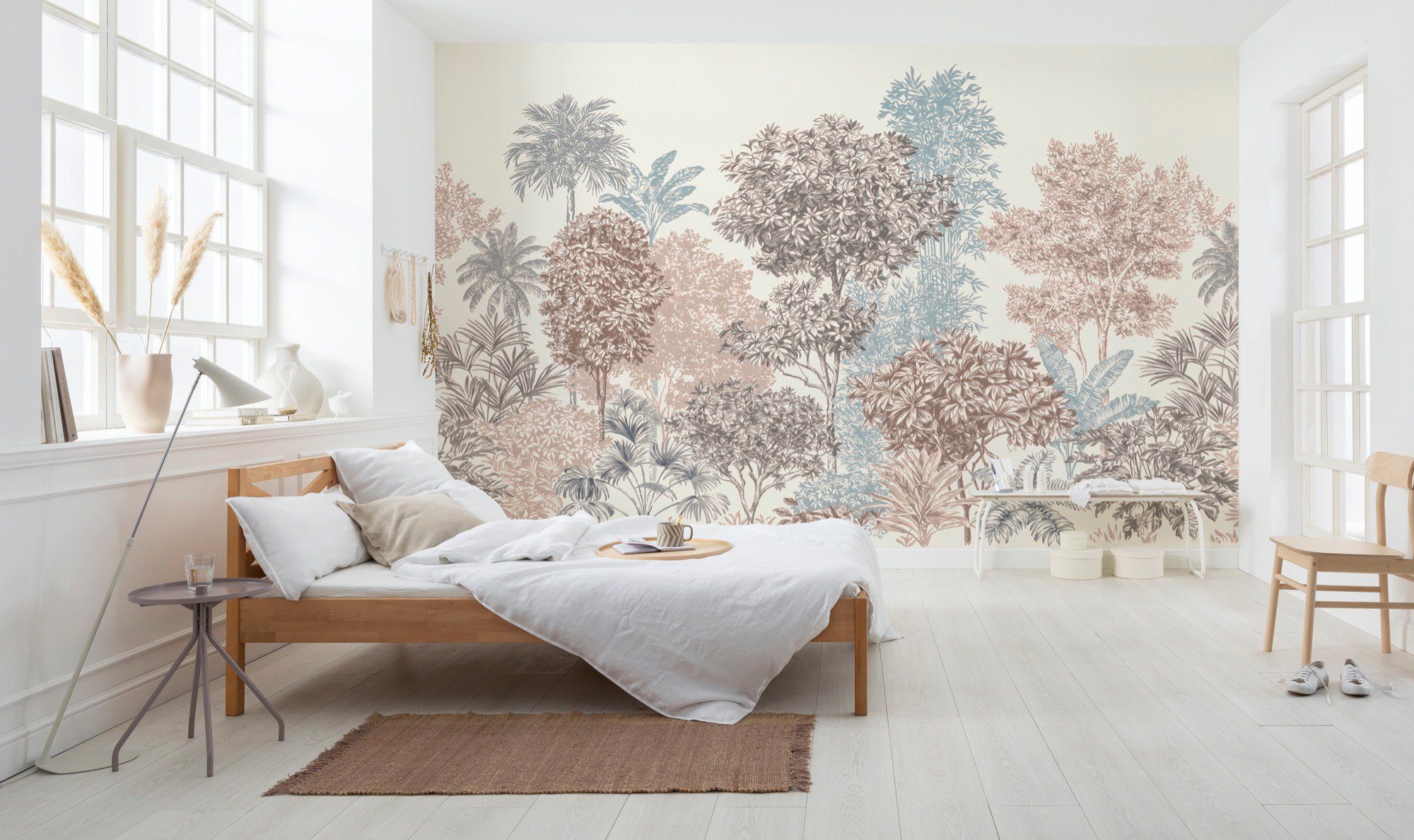 Komar Vliesbehang Digitale print vlies - Painted Trees - Afmeting 400 x 280 cm