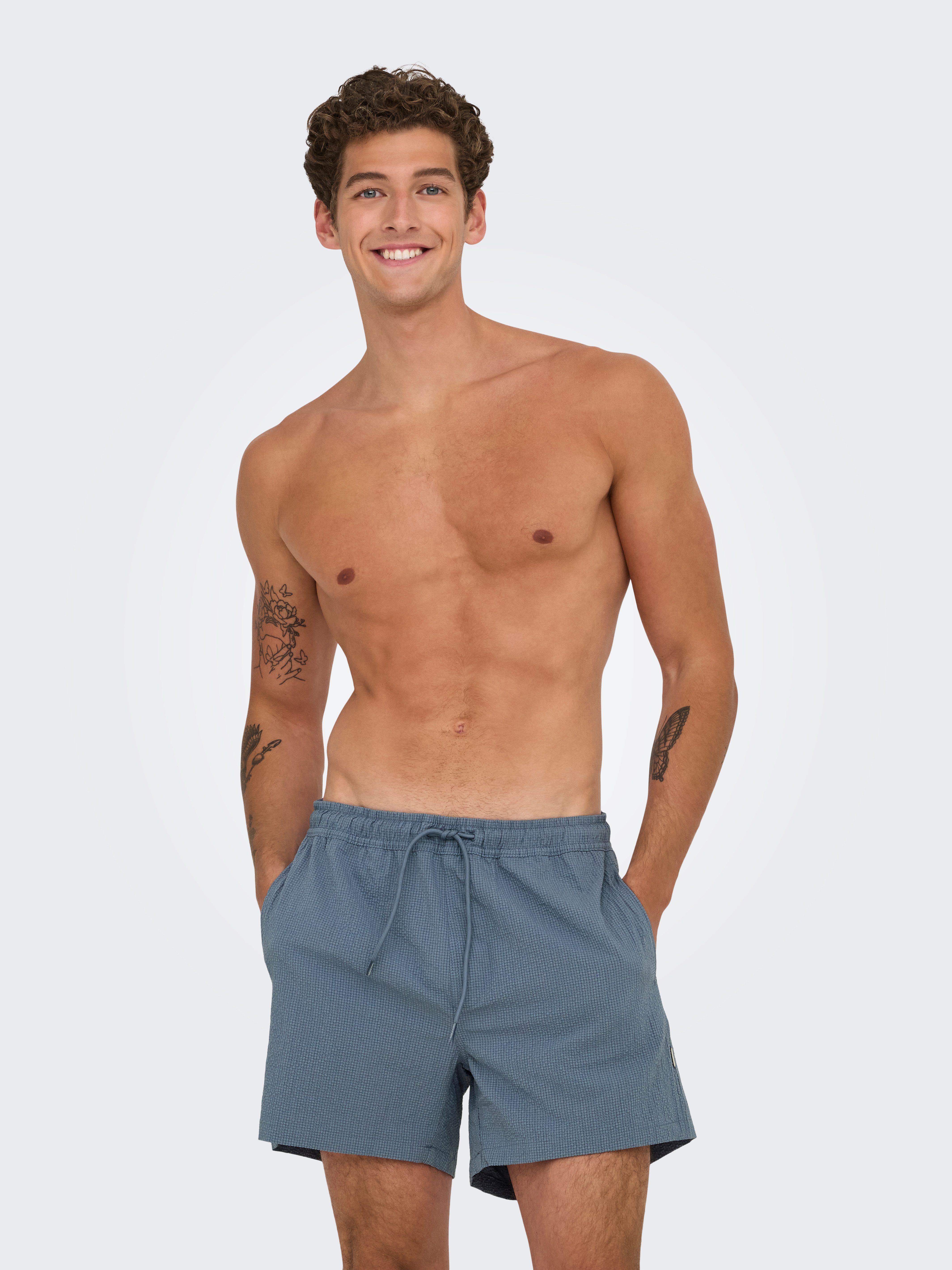 ONLY & SONS Zwemshort ONSTED LIFE SOLID SEERSUCKER SWIM NOOS