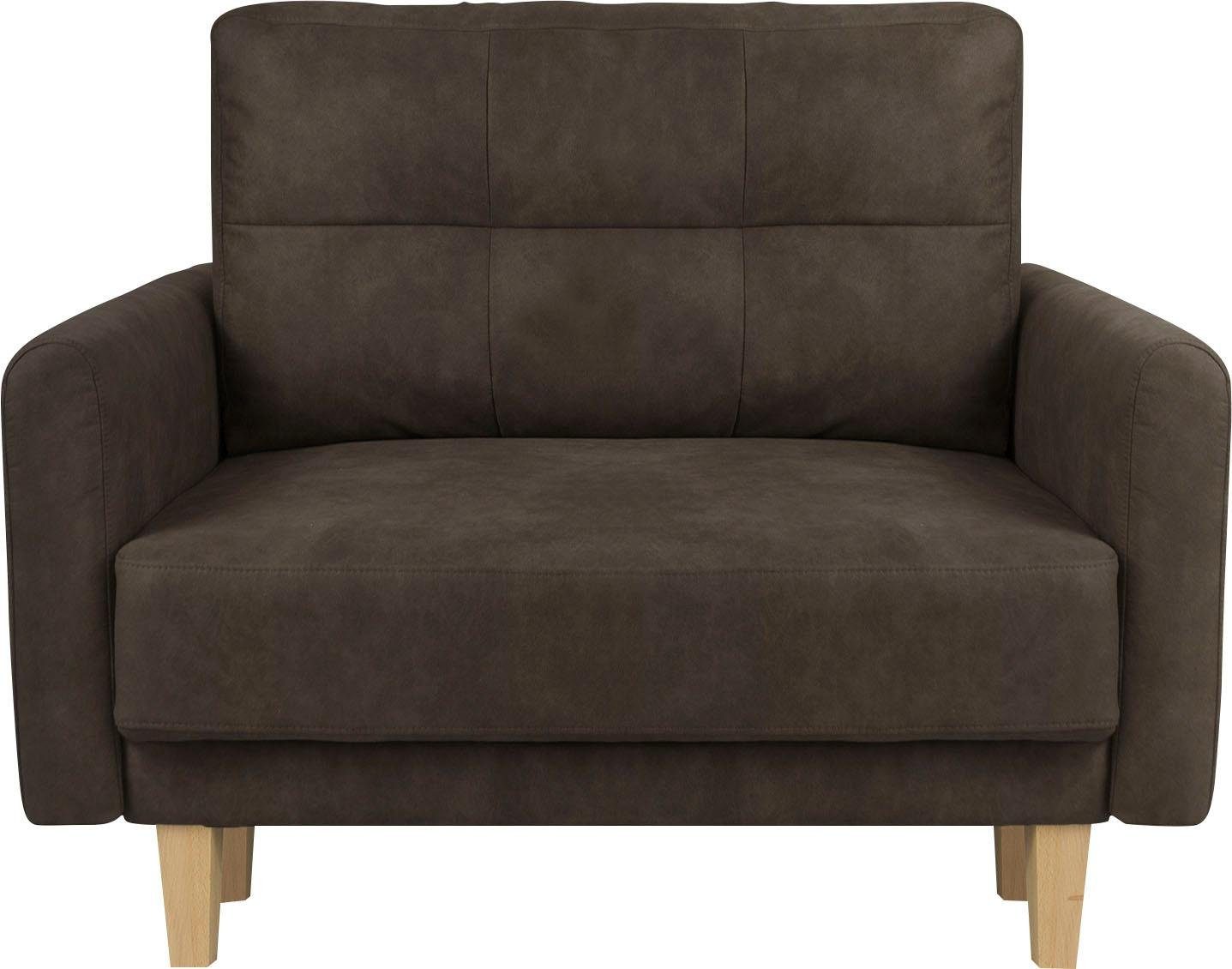 Home affaire Fauteuil TRIPLO relaxstoel met golfondersteuning, afmetingen B/D/H: 95/100/89 cm
