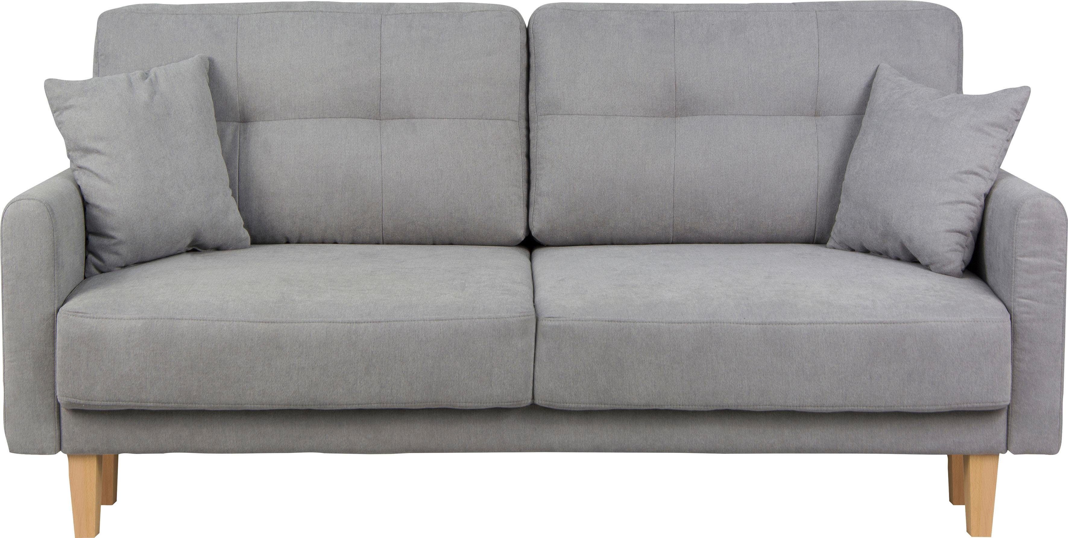 Home affaire 2-zitsbank TRIPLO met golfsysteem, afmetingen B/D/H: 165/100/89 cm Bank met stiksel in het ruggebied, incl. rugkussen en sierkussen