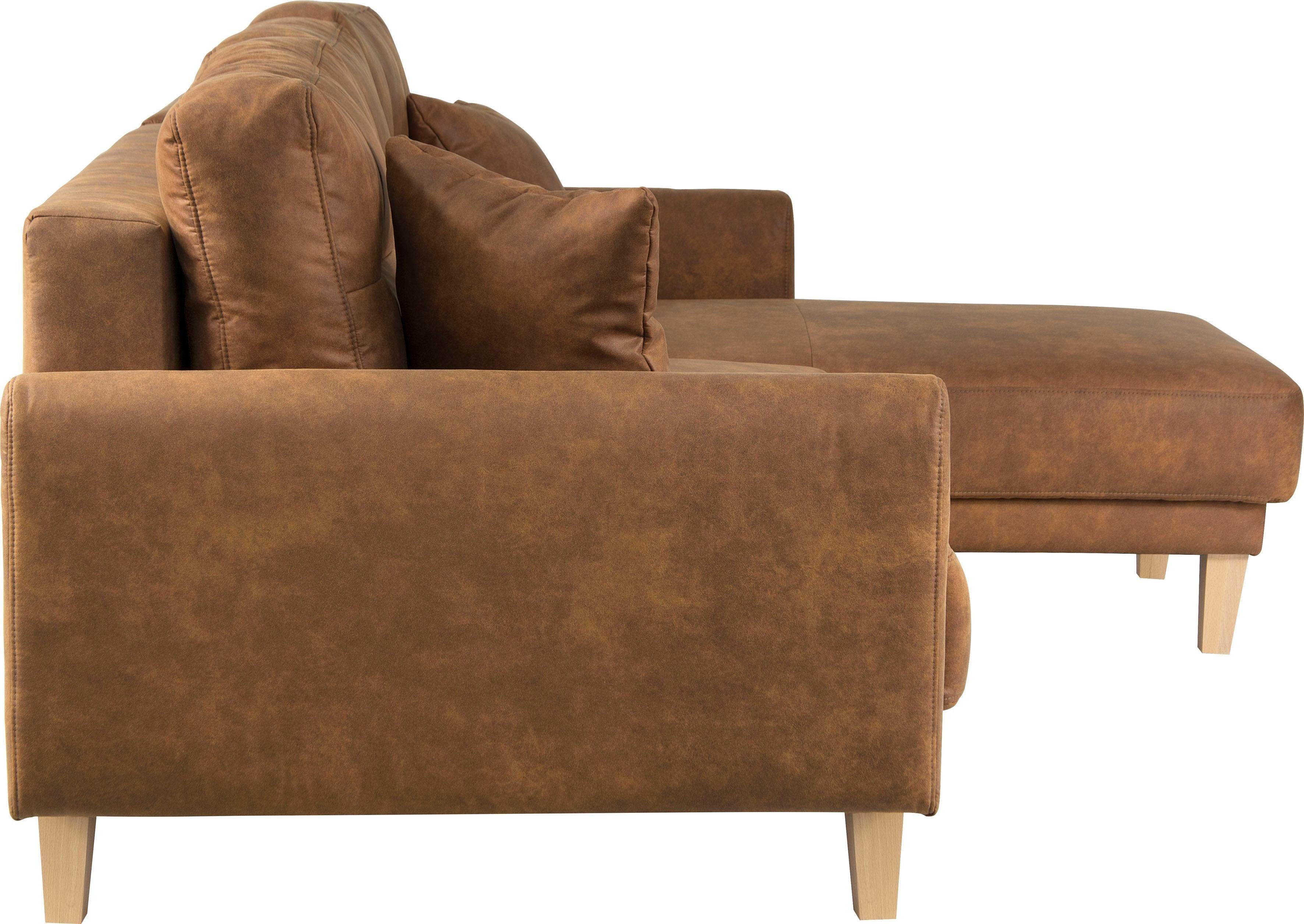 Home affaire Hoekbank TRIPLO optionele slaapbank met bedlade, afmetingen B/D/H: 234/164/89 cm