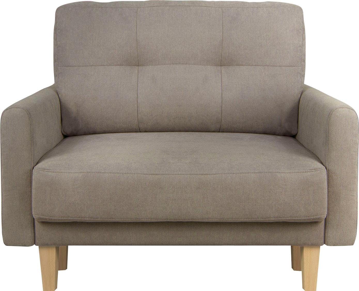Home affaire Fauteuil TRIPLO relaxstoel met golfondersteuning, afmetingen B/D/H: 95/100/89 cm