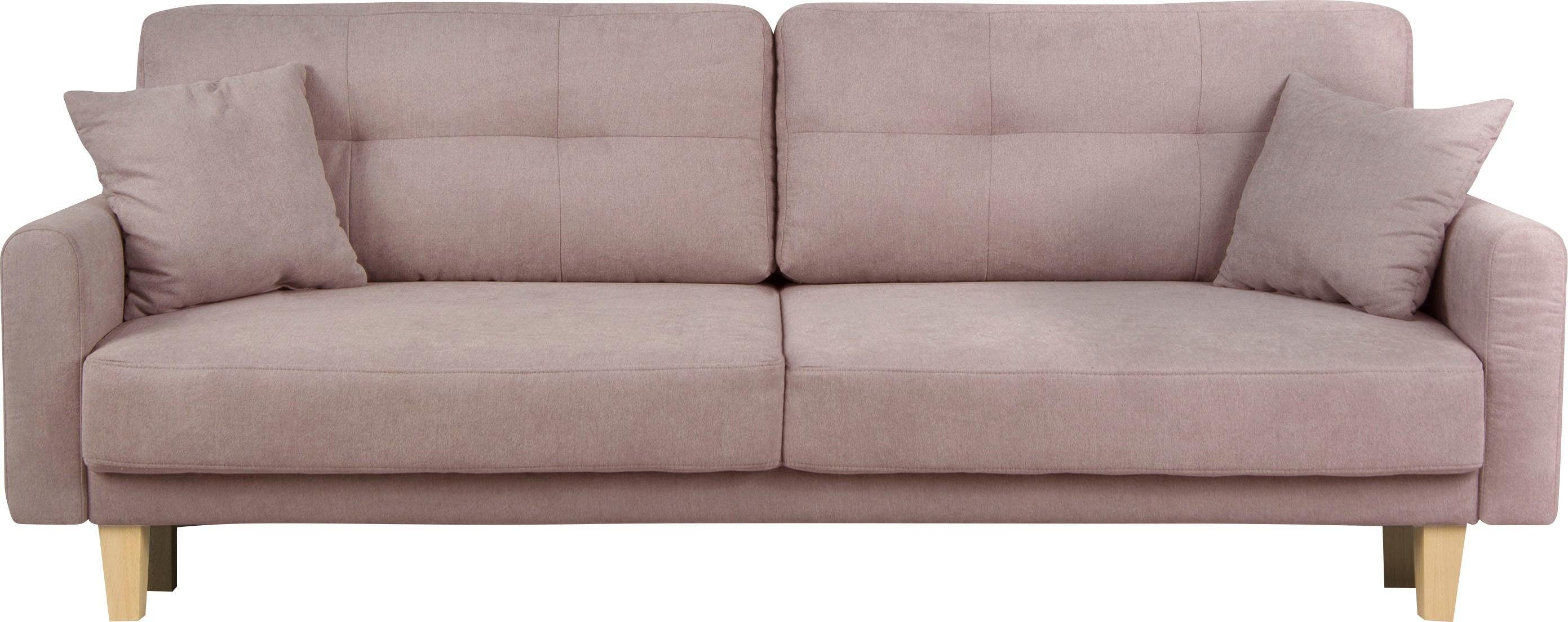 Home affaire 3-zitsbank TRIPLO optioneel slaapbank met bedlade, afmetingen B/D/H: 215/100/89 cm