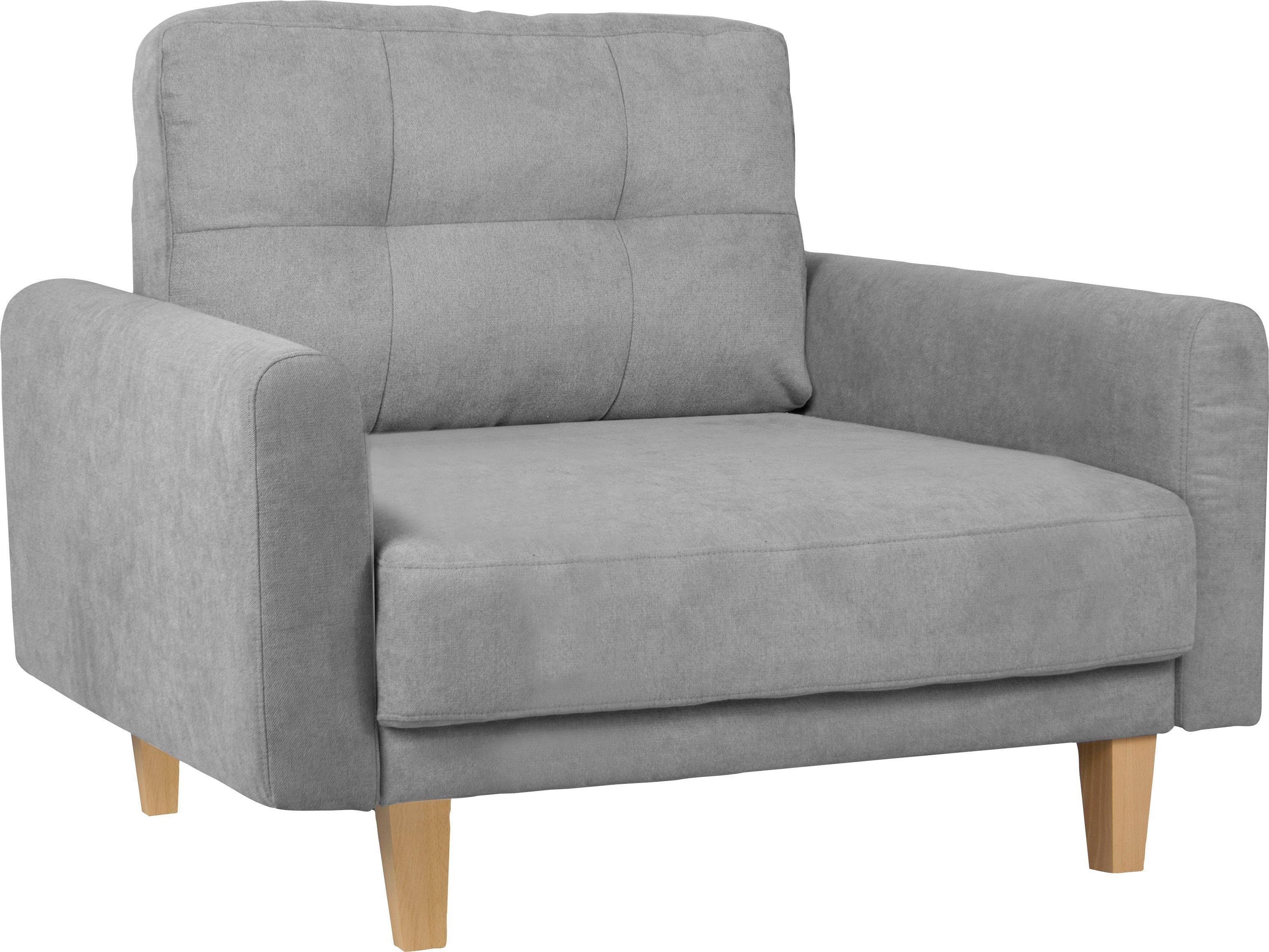 Home affaire Fauteuil TRIPLO relaxstoel met golfondersteuning, afmetingen B/D/H: 95/100/89 cm
