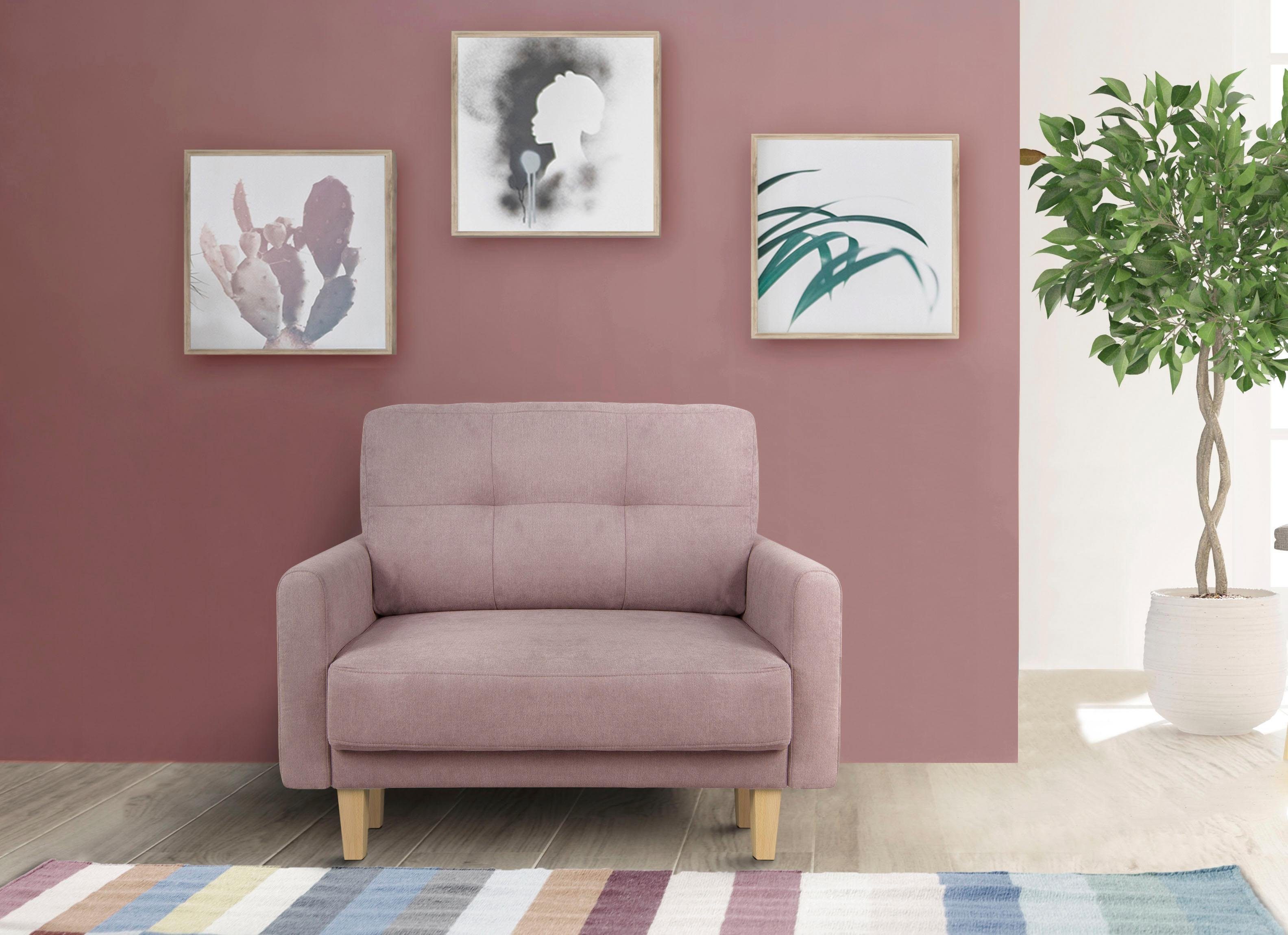 Home affaire Fauteuil TRIPLO relaxstoel met golfondersteuning, afmetingen B/D/H: 95/100/89 cm