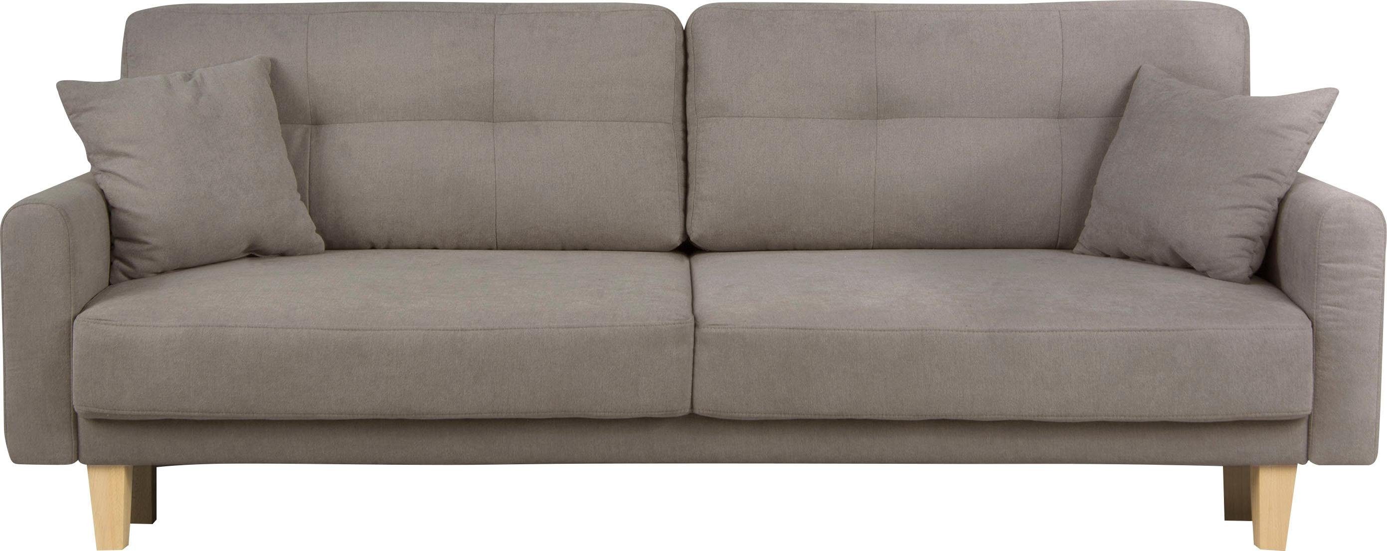 Home affaire 3-zitsbank TRIPLO optioneel slaapbank met bedlade, afmetingen B/D/H: 215/100/89 cm