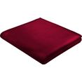 biederlack deken squares in uni-ontwerp rood