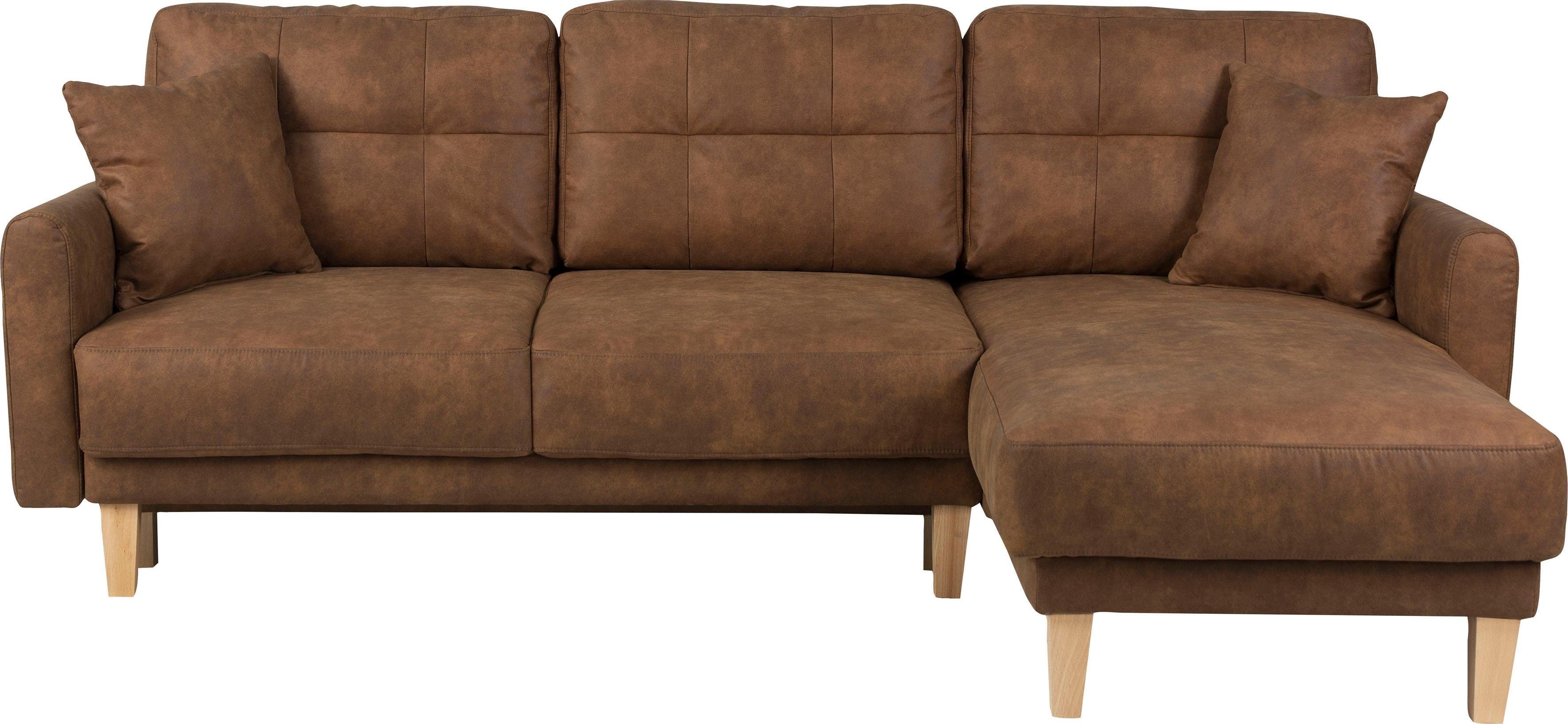 Home affaire Hoekbank TRIPLO optionele slaapbank met bedlade, afmetingen B/D/H: 234/164/89 cm
