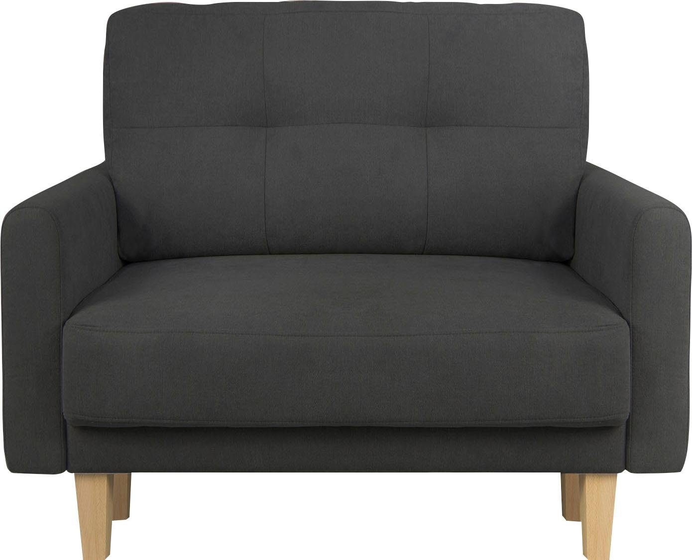 Home affaire Fauteuil TRIPLO relaxstoel met golfondersteuning, afmetingen B/D/H: 95/100/89 cm