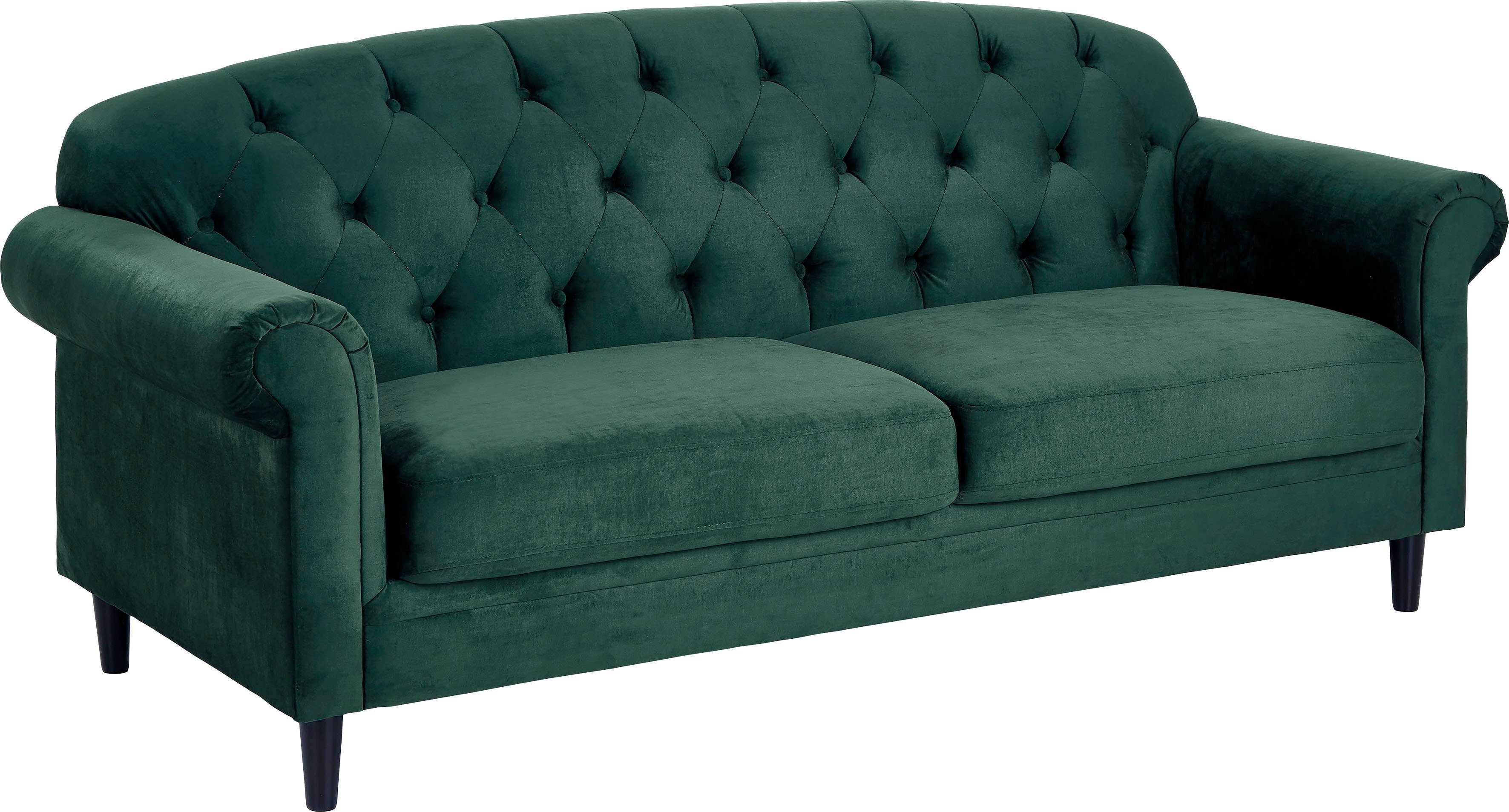 ATLANTIC home collection 2-zitsbank Carla in veloursbekleding, met bergruimte onder de zitting