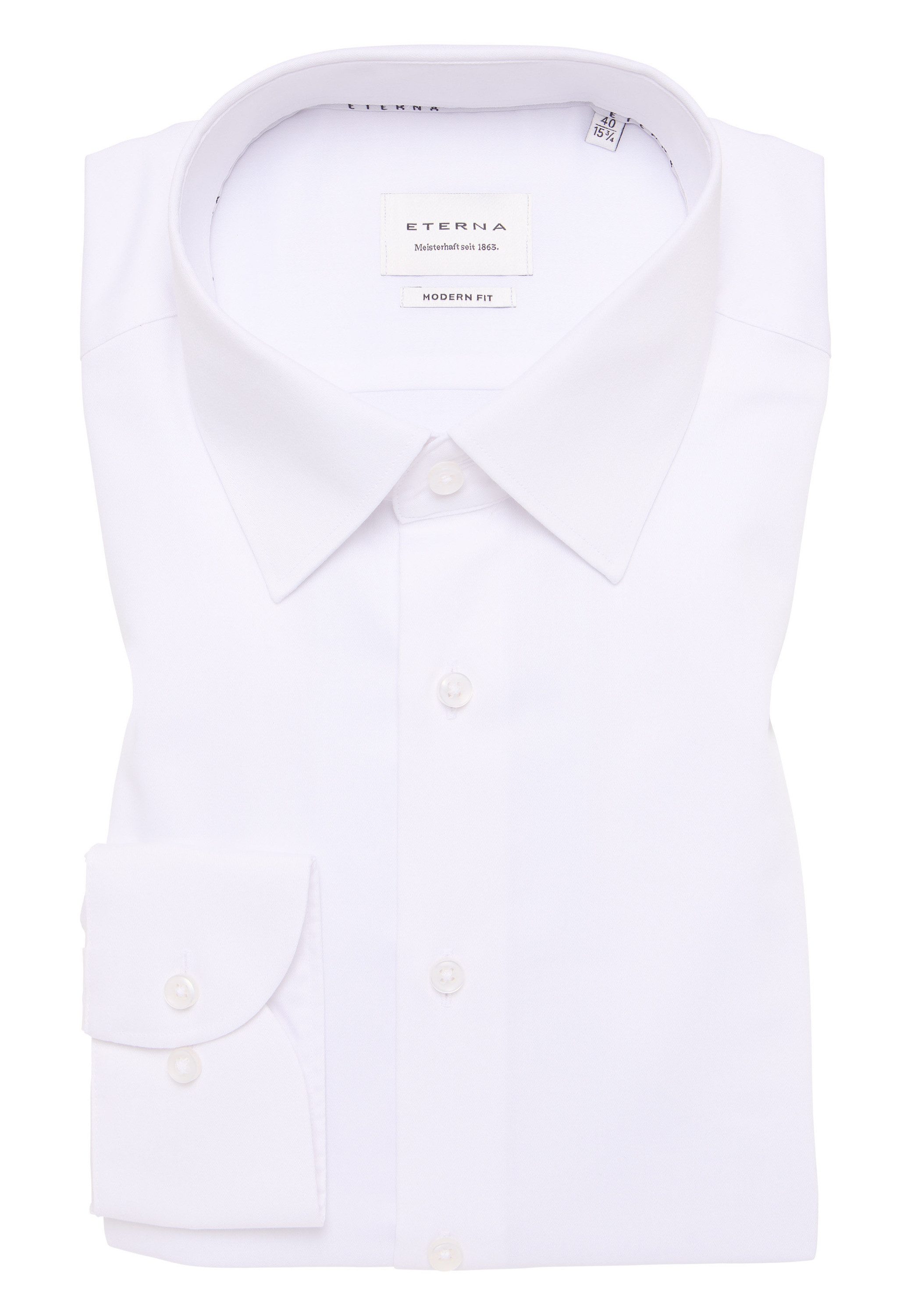 Eterna Overhemd met lange mouwen MODERN FIT NON IRON (strijkvrij)