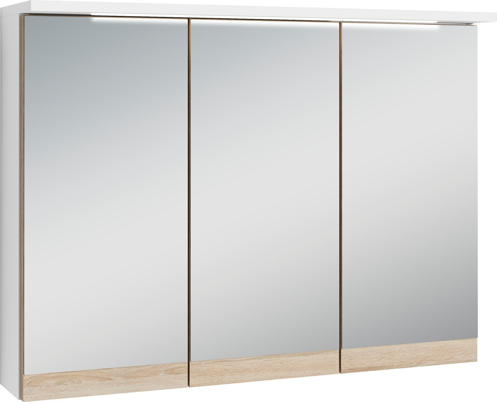 byLIVING Spiegelkast Marino Breedte 80 cm, met soft-closefunctie deuren, inclusief ledverlichting