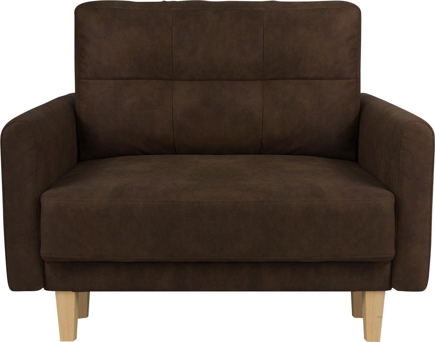 Home affaire Fauteuil TRIPLO relaxstoel met golfondersteuning, afmetingen B/D/H: 95/100/89 cm