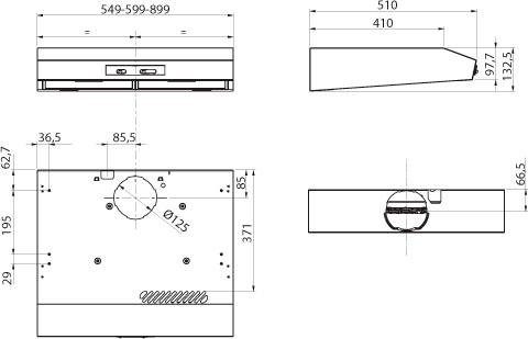 BAUKNECHT Onderbouwkap DC 5460 IN/1