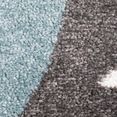 carpet city vloerkleed moda soft woonkamer, gebloemd design blauw