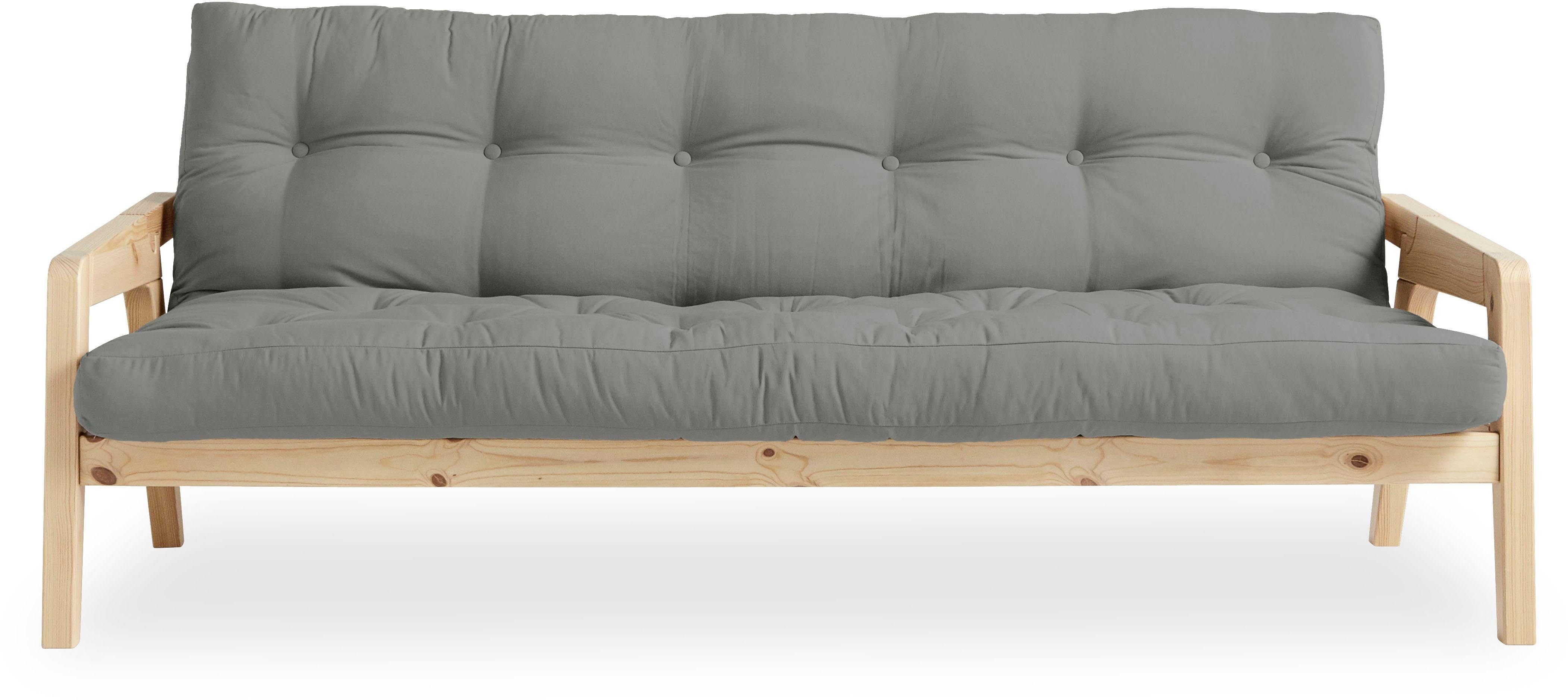 Karup Slaapbank Graf Met houtstructuur, incl. futonmatras, ligoppervlak 130x190 cm