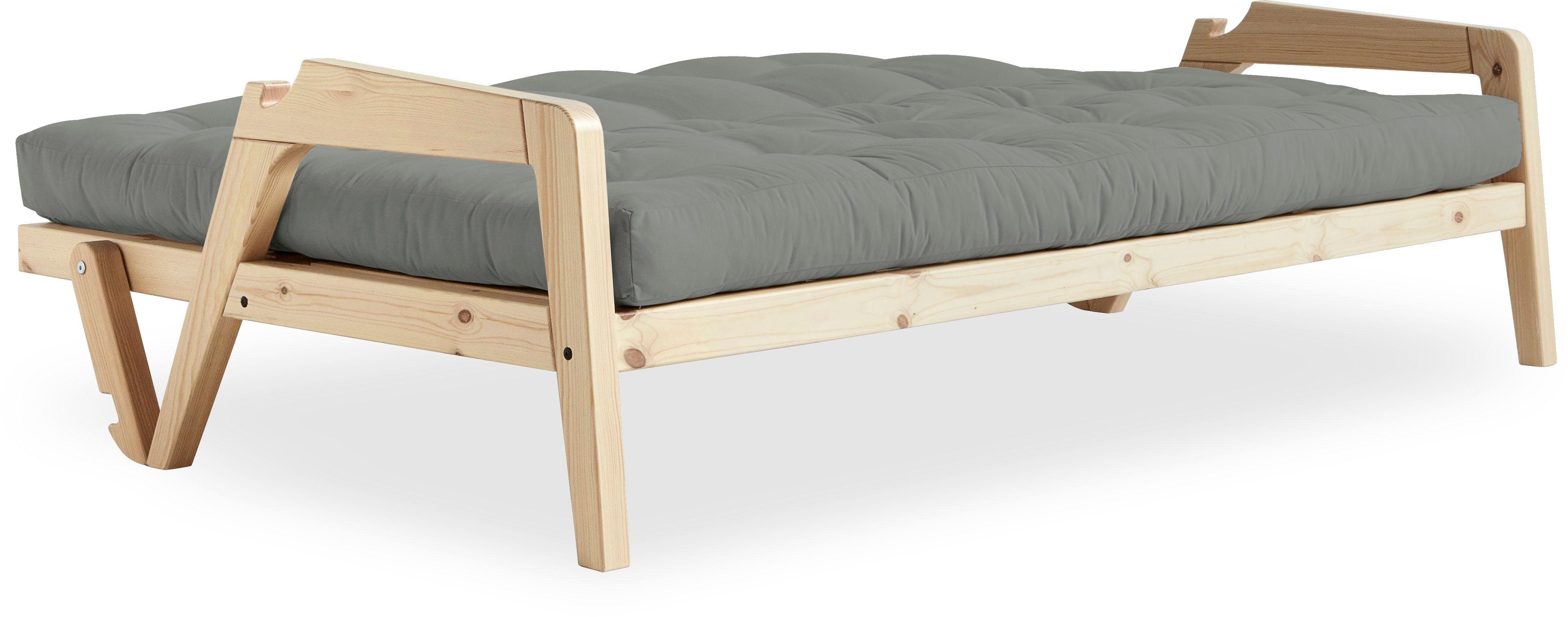 Karup Slaapbank Graf Met houtstructuur, incl. futonmatras, ligoppervlak 130x190 cm