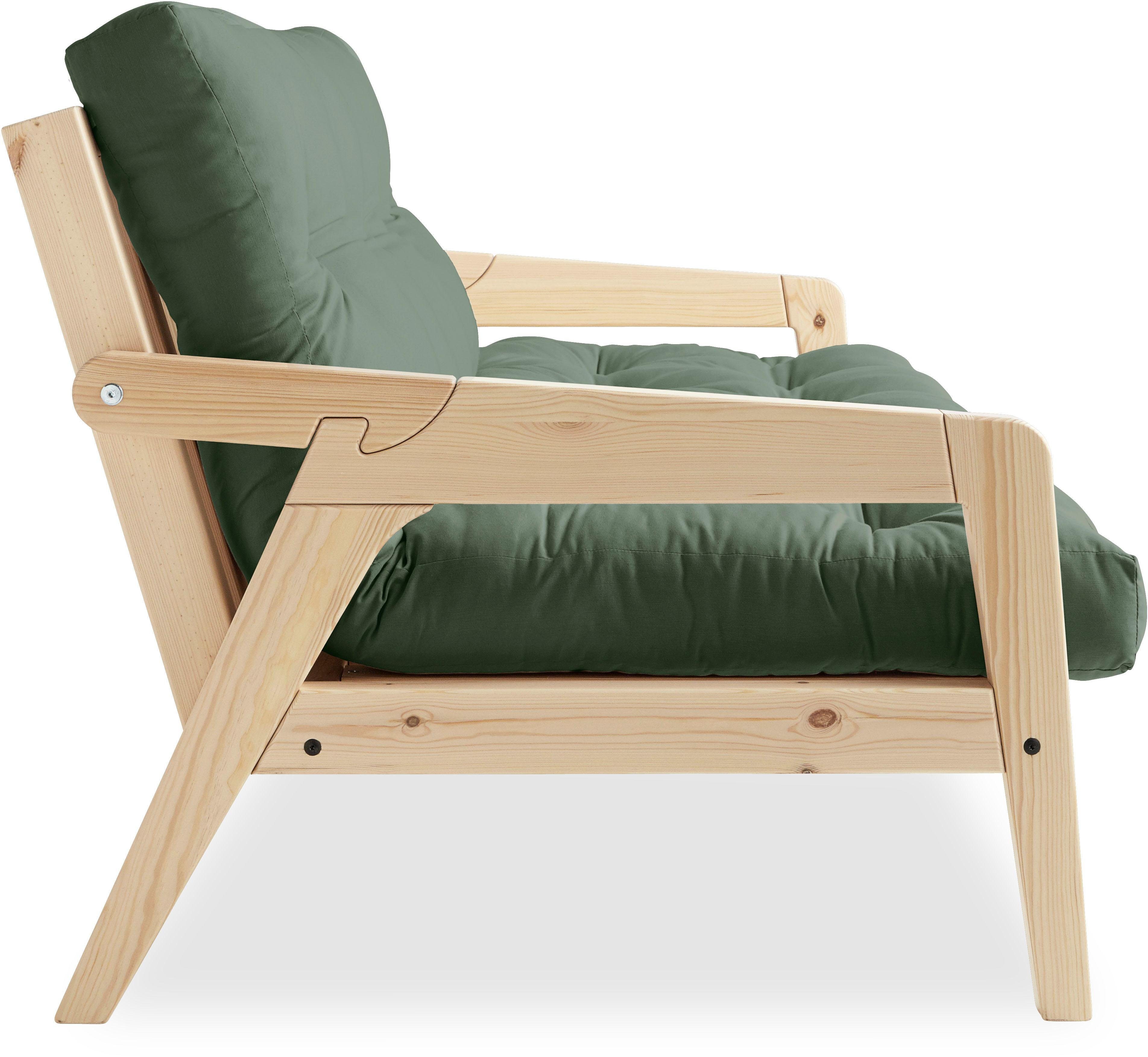 Karup Slaapbank Graf Met houtstructuur, incl. futonmatras, ligoppervlak 130x190 cm