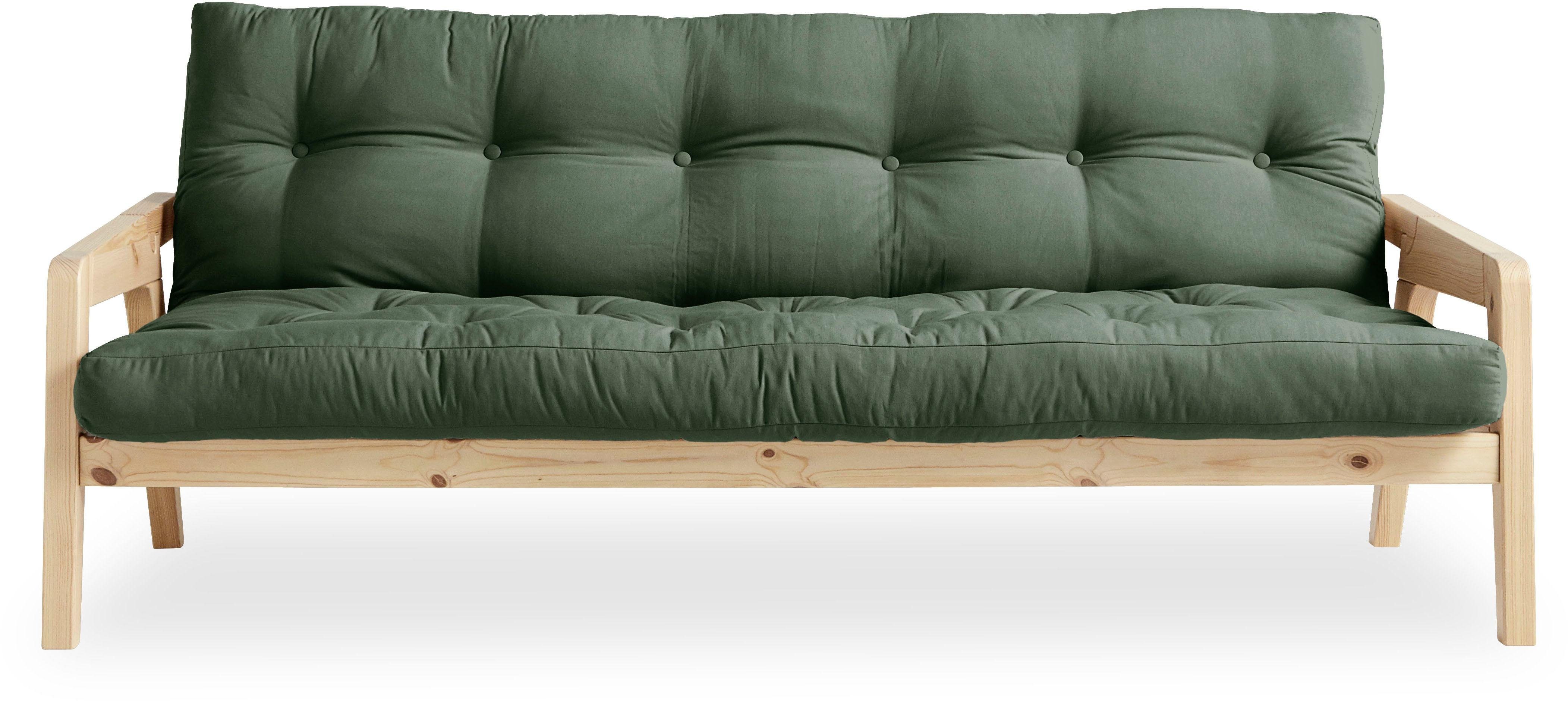 Karup Slaapbank Graf Met houtstructuur, incl. futonmatras, ligoppervlak 130x190 cm