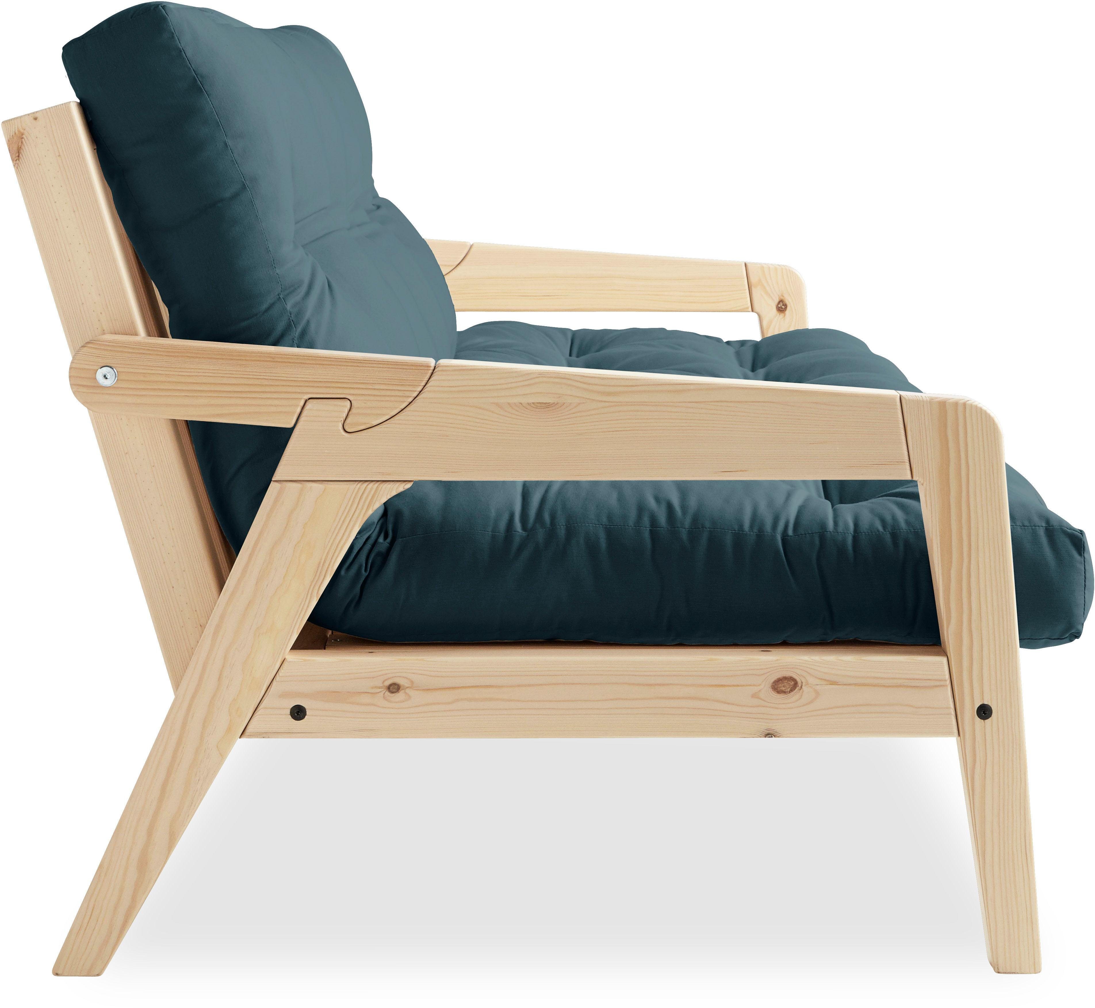 Karup Slaapbank Graf Met houtstructuur, incl. futonmatras, ligoppervlak 130x190 cm