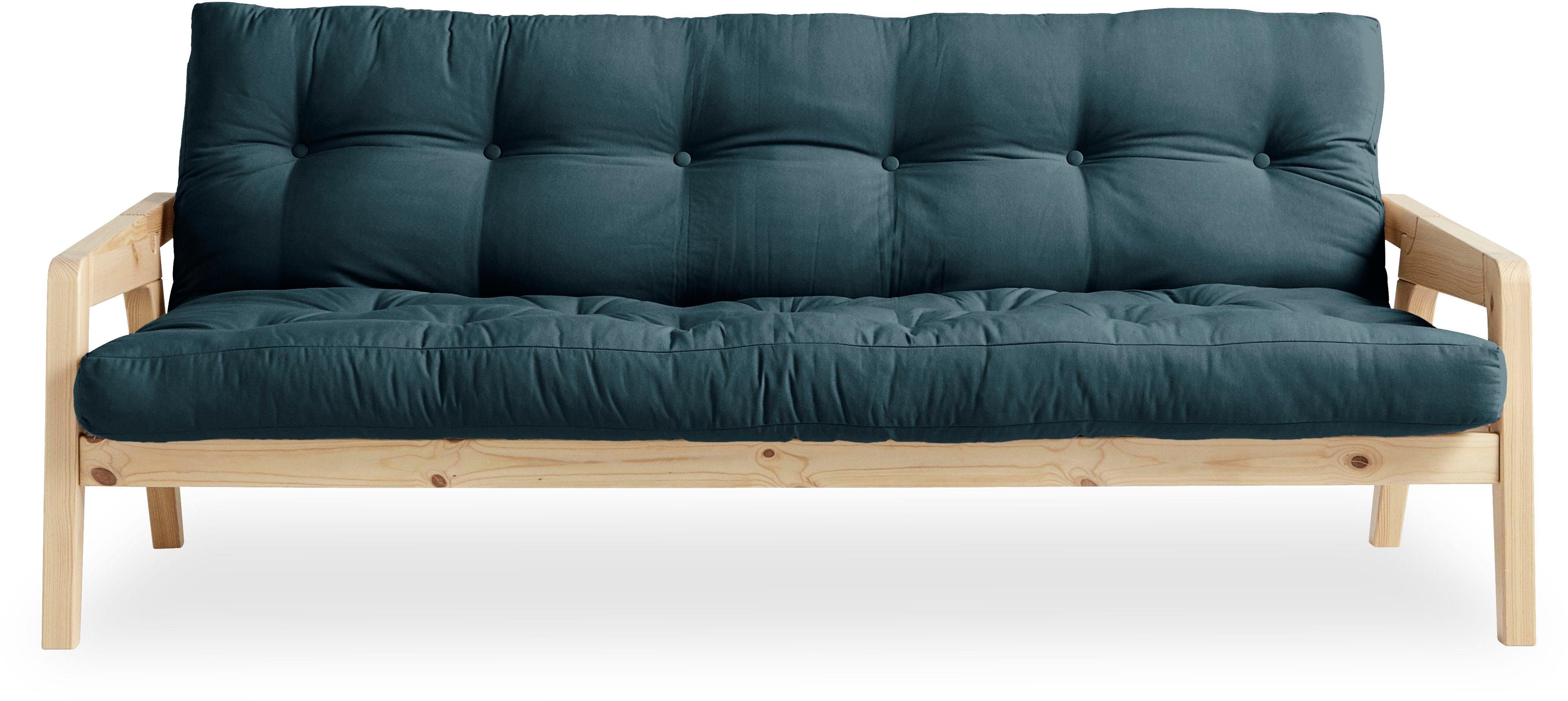 Karup Slaapbank Graf Met houtstructuur, incl. futonmatras, ligoppervlak 130x190 cm