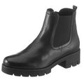 gabor chelsea-boots met trendy profielzool zwart