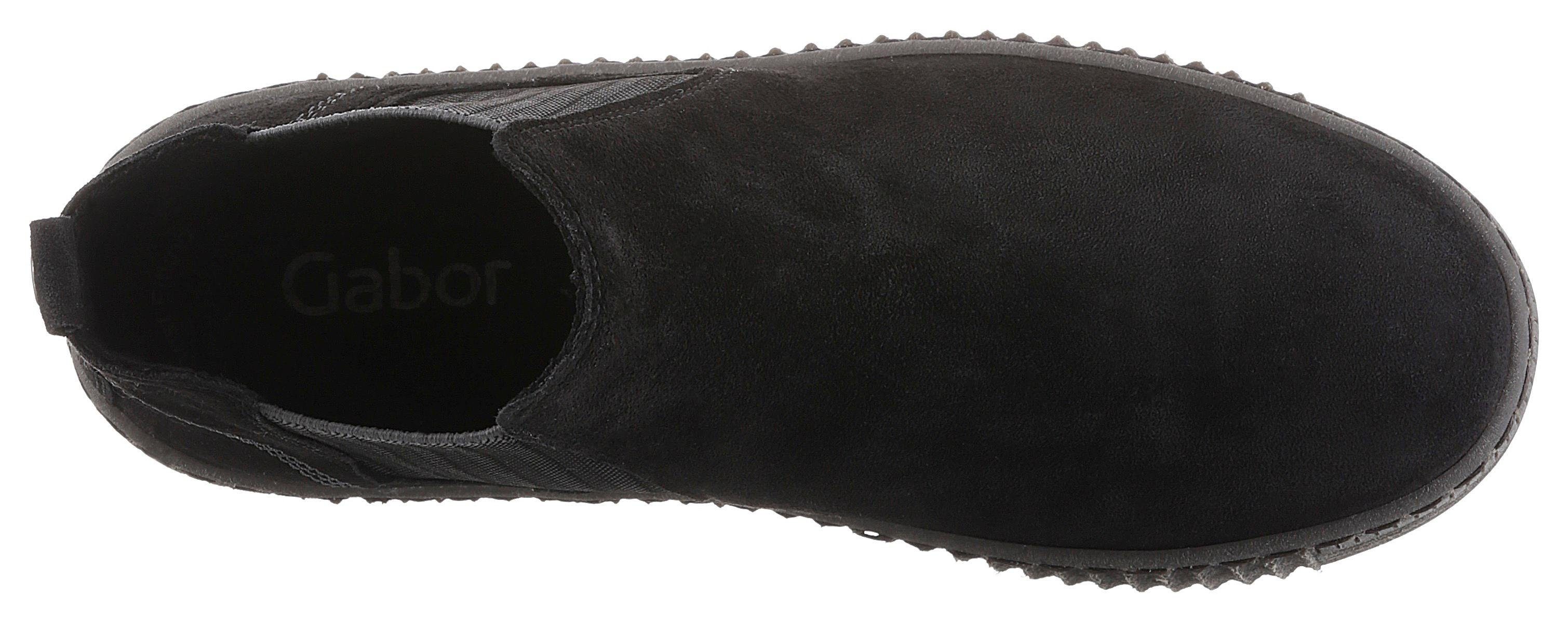 Gabor Chelsea-boots plateau, enkellaars, instapschoen met subtiele contrastnaden