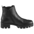 gabor chelsea-boots met trendy profielzool zwart