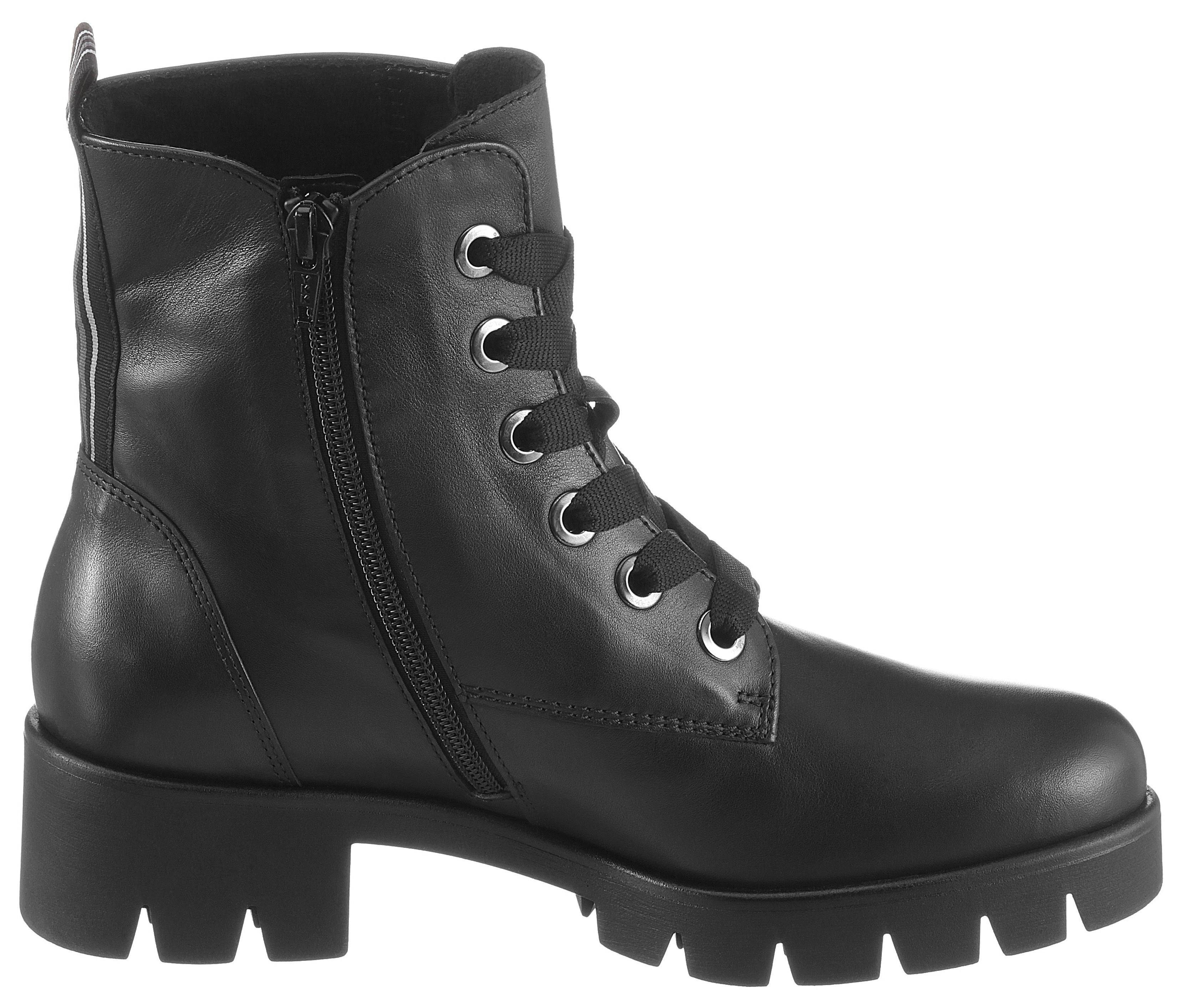 Gabor Veterlaarsjes blokhak, plateau, veterschoenen met best fitting comfort