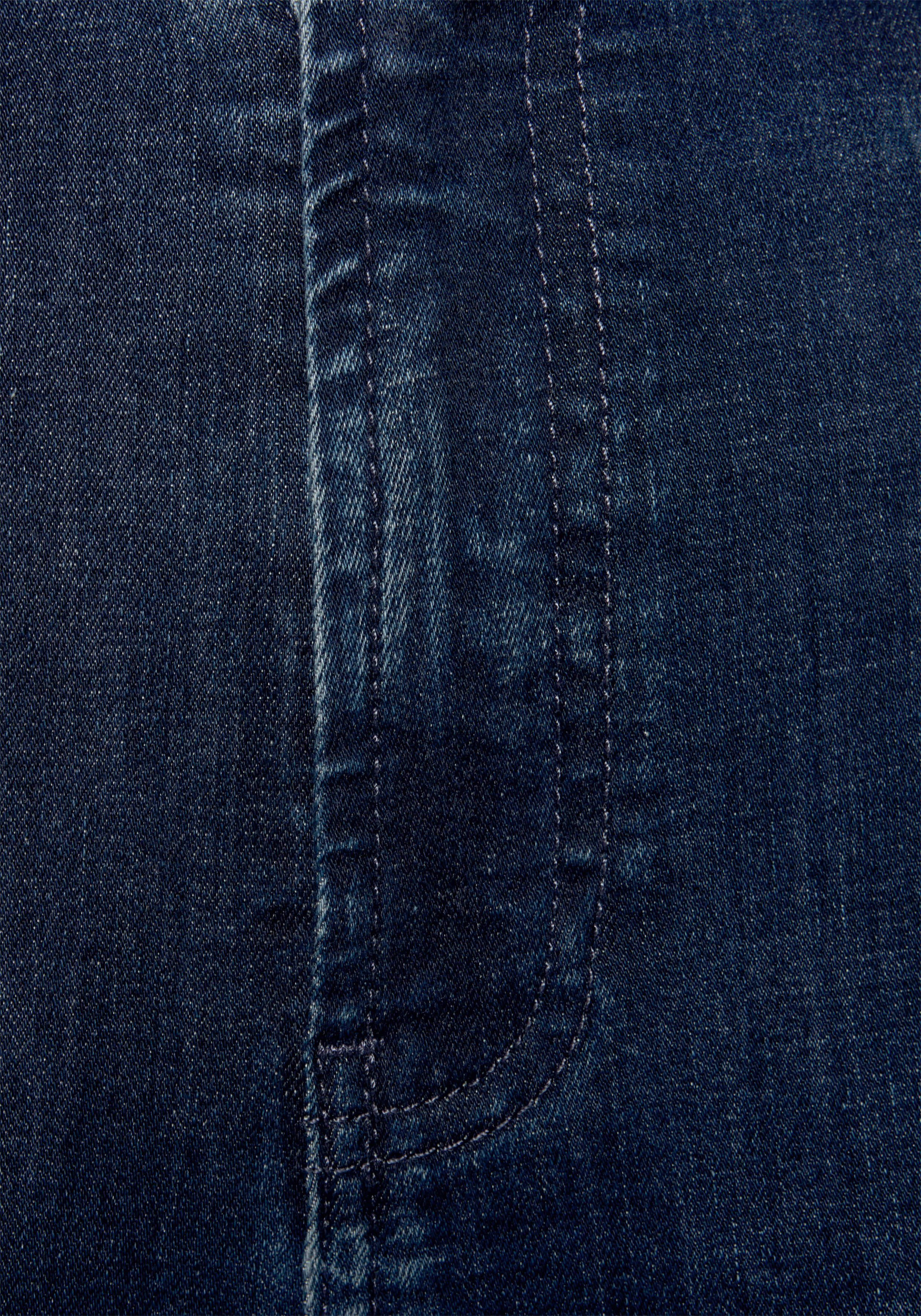 Vivance Jeggings met sierknopen, stretch, super skinny, figuurvormend, high-waist