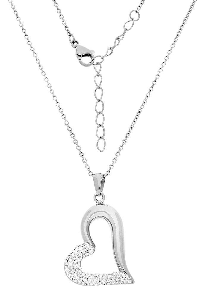 Firetti Hartketting Halsketting sieraad cadeau fonkelend hart "LIEFDE"