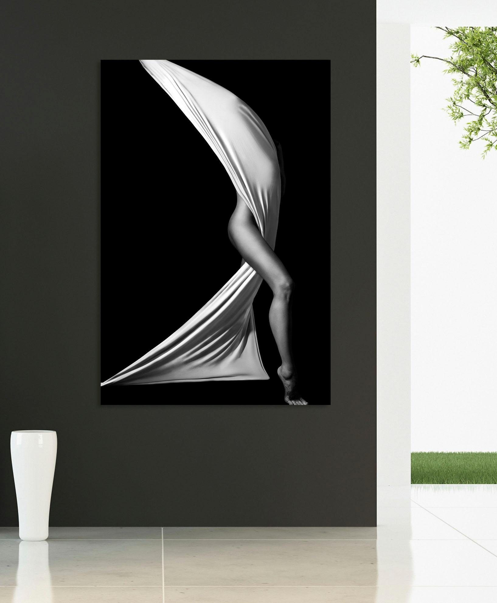 Places of Style Artprint op acrylglas Gesluierde vrouw Fine Art-print in galeriekwaliteit