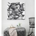 places of style artprint op acrylglas abstracte kunst zwart
