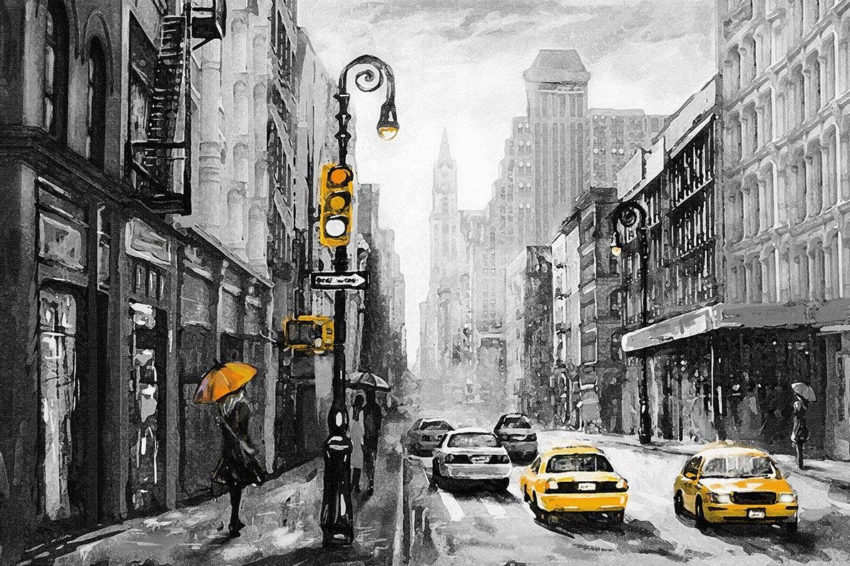 Places of Style Artprint op linnen New York