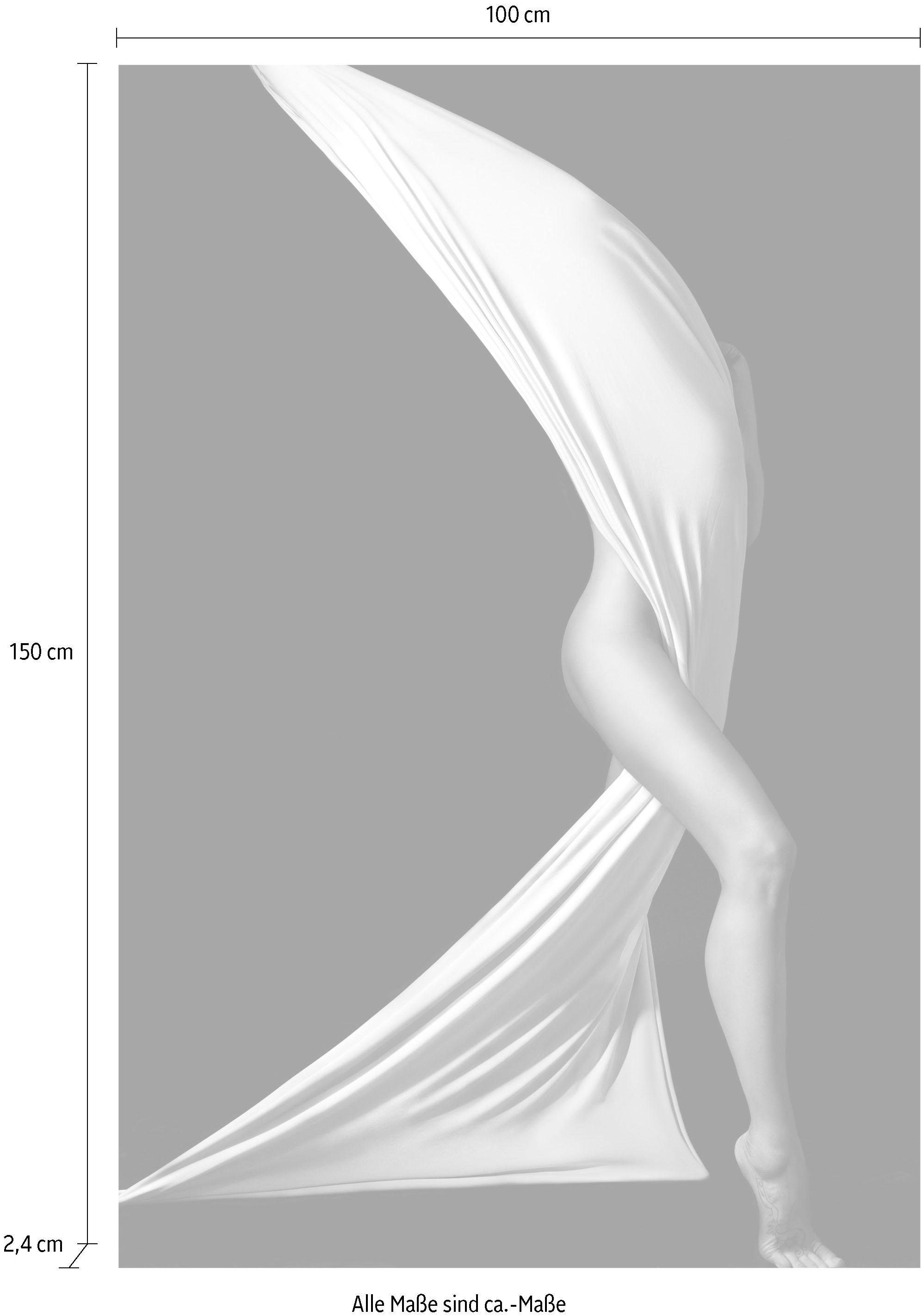 Places of Style Artprint op acrylglas Gesluierde vrouw Fine Art-print in galeriekwaliteit