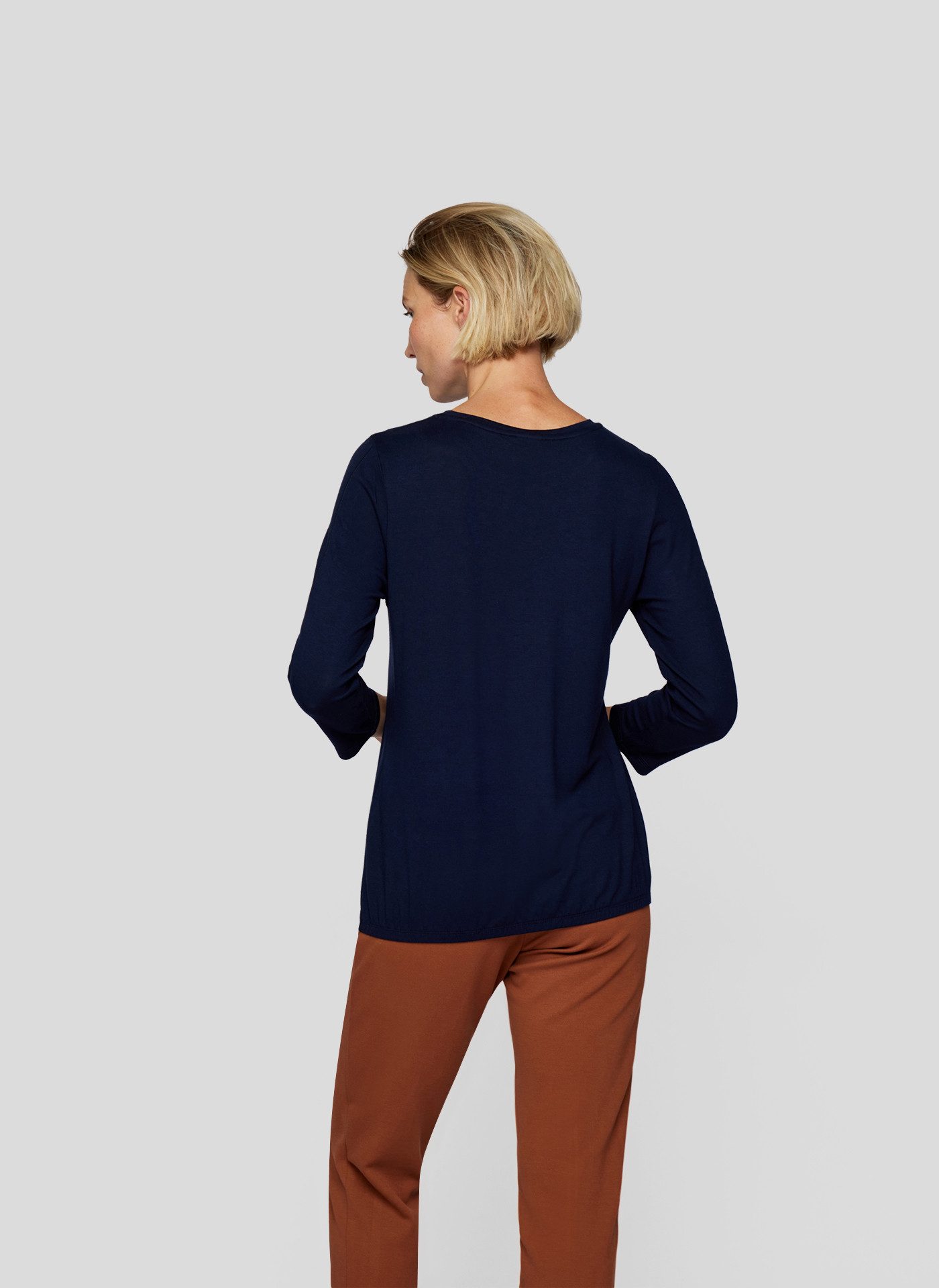 Rabe Shirt met 3/4 mouwen met glanzende frontprint