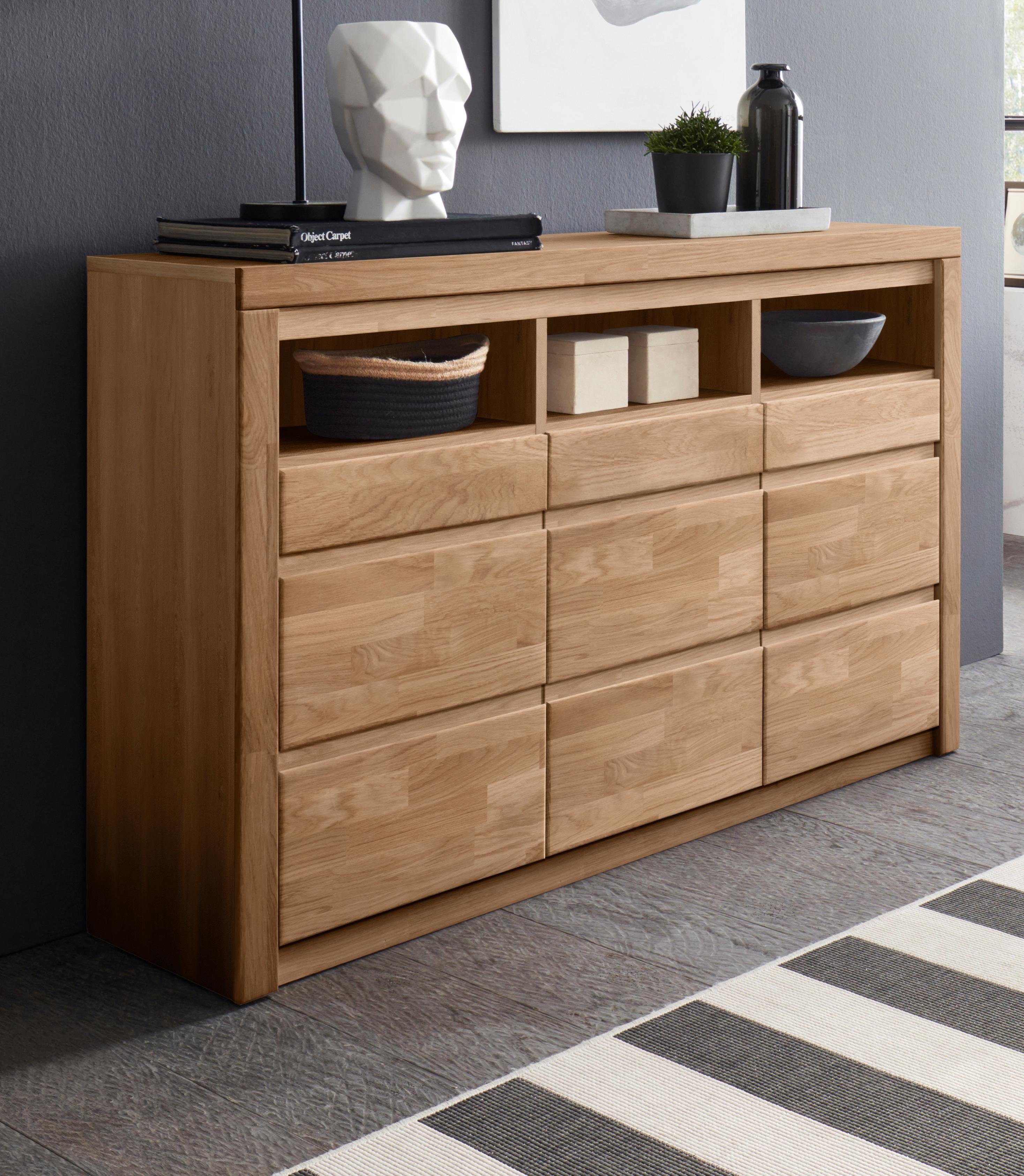 Home affaire Kast Silkeborg Breedte 130 cm dressoirs bruin