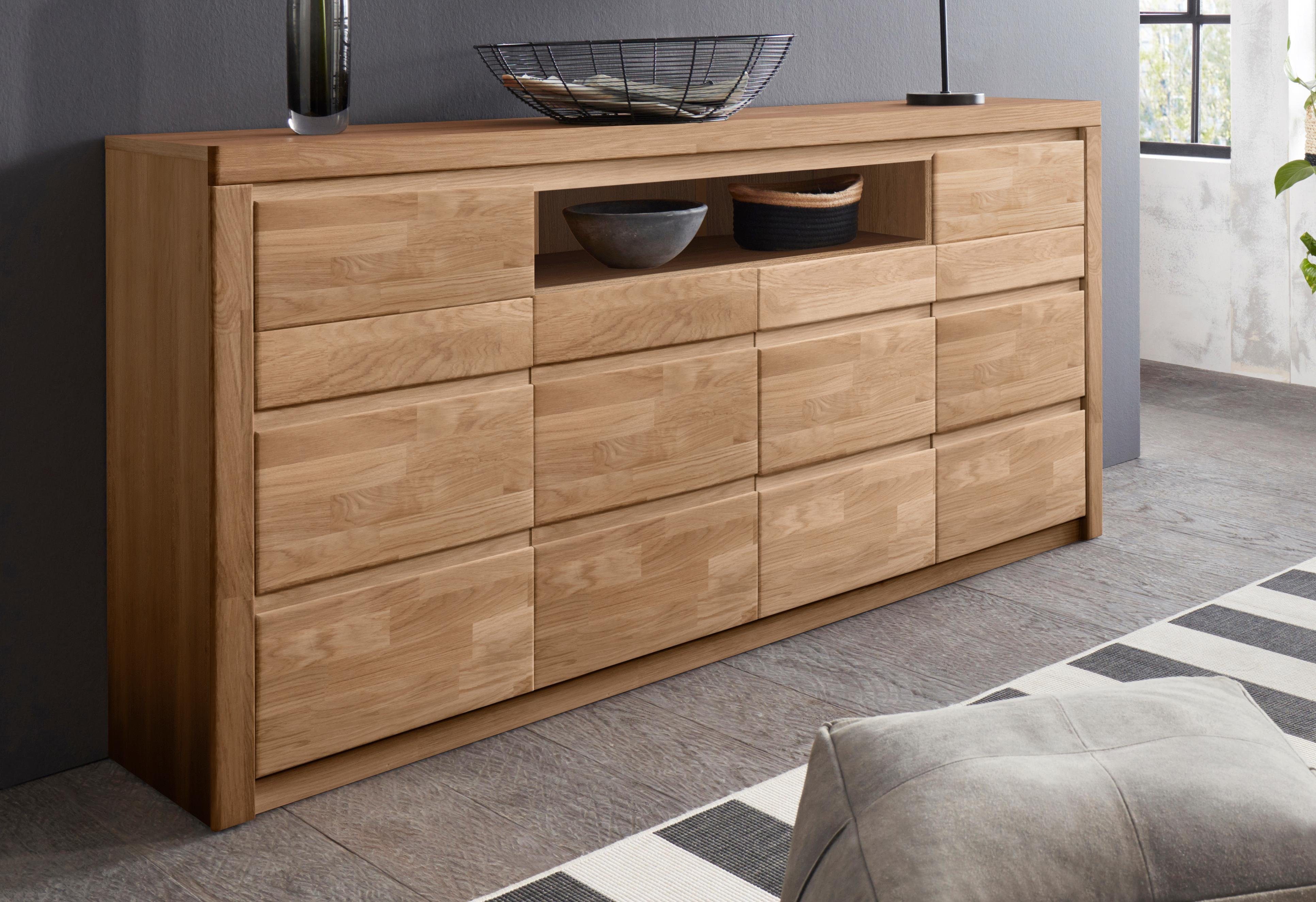 Home affaire Kast Silkeborg Breedte 170 cm dressoirs bruin