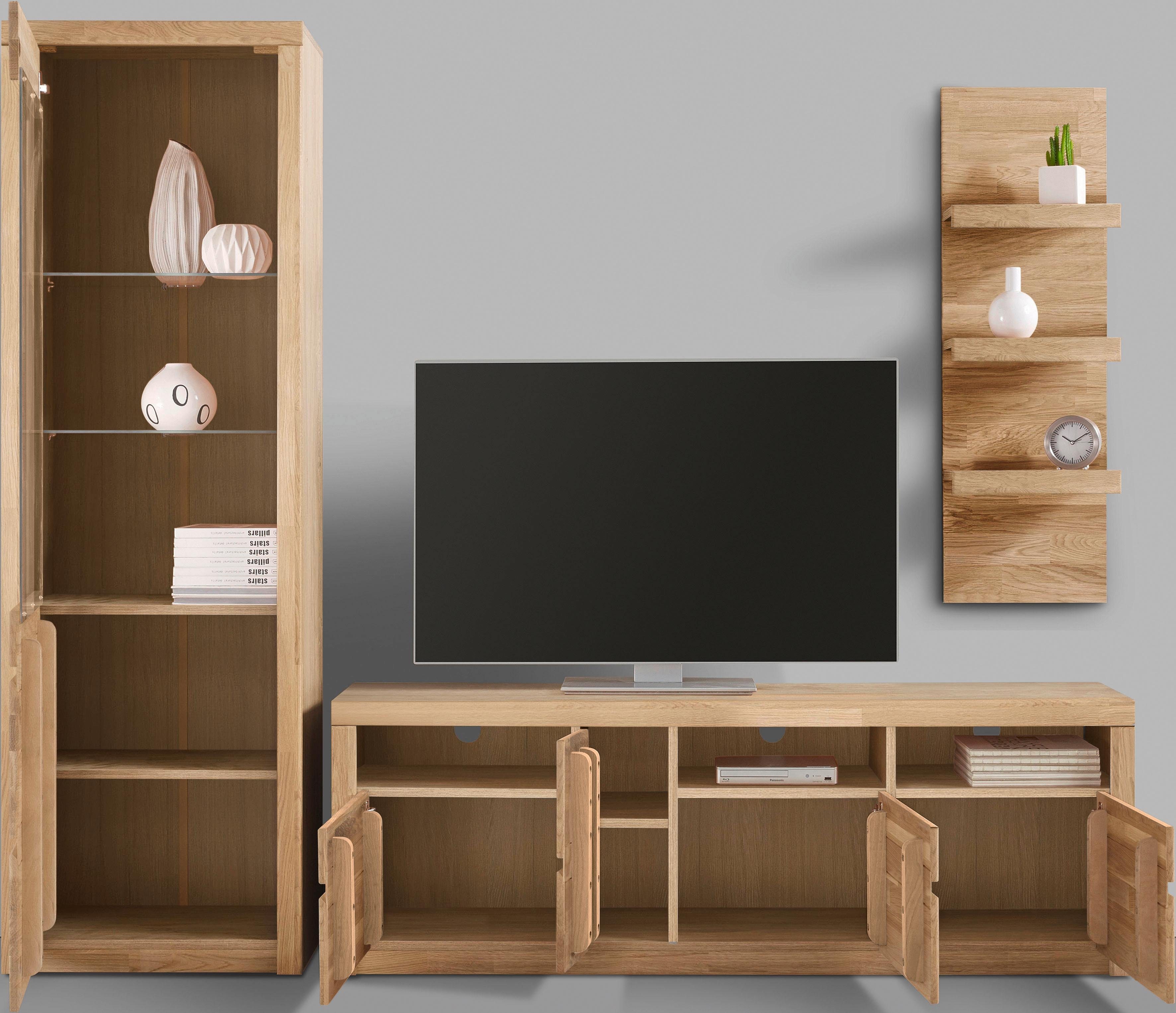 Home affaire Wandmeubel Silkeborg gedeeltelijk massief hout (set, 3-delig)