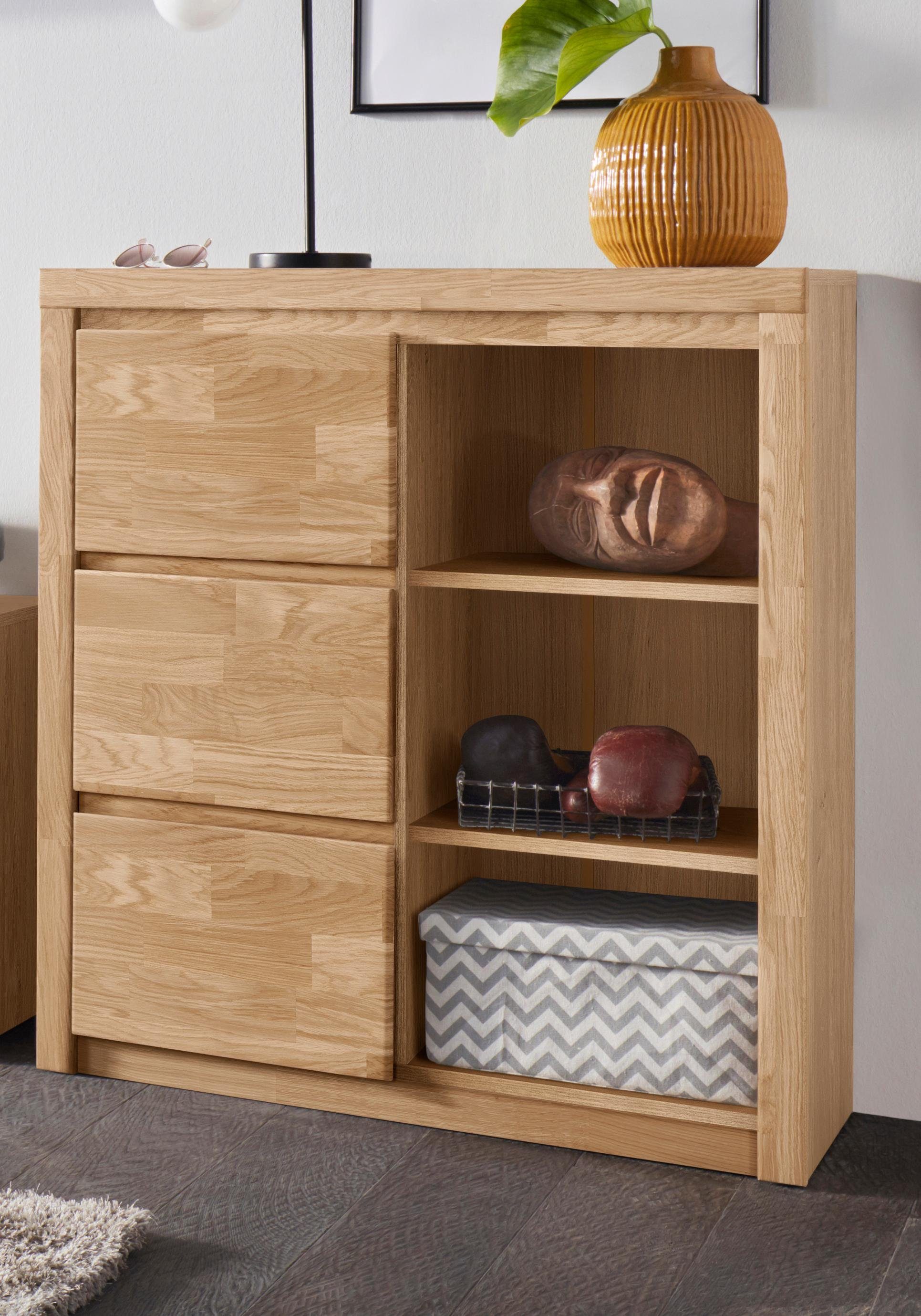 Home affaire Highboard Silkeborg Breedte 90-130 cm highboards bruin