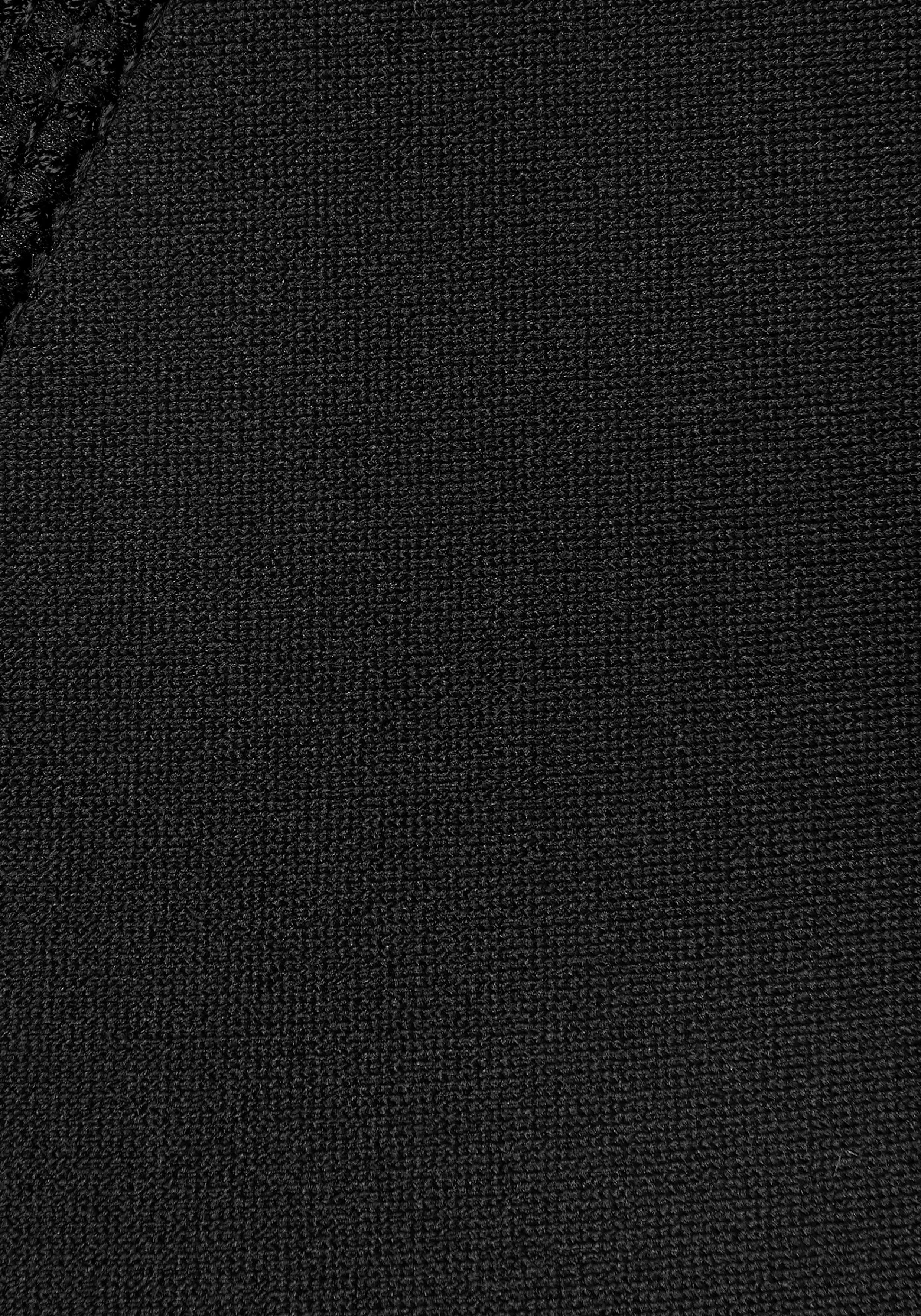 active by Lascana Functioneel shirt met elastische bandjes en mesh