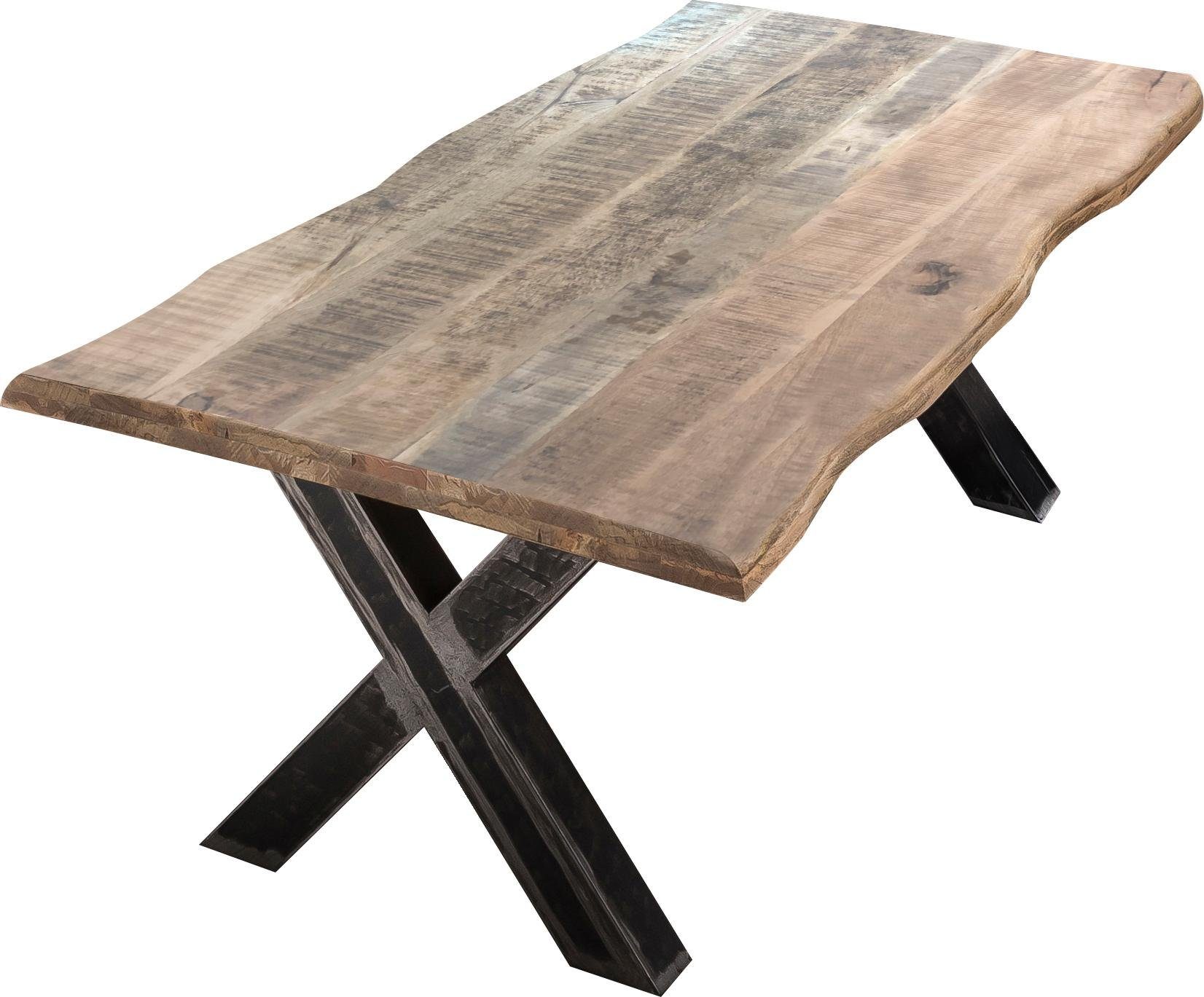 SIT Eettafel Tops&Tables met top van mangohout, shabby chic, vintage