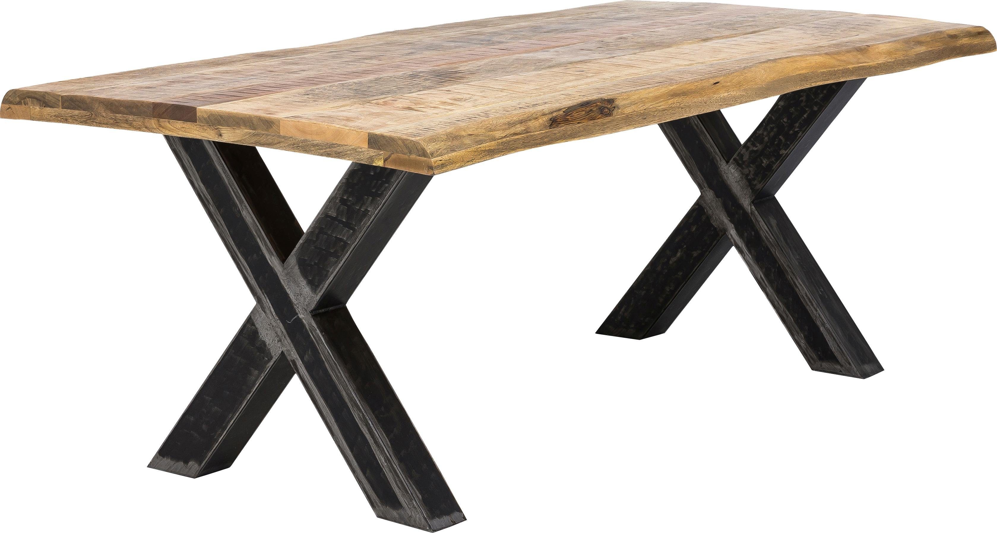 SIT Eettafel Tops&Tables met top van mangohout, shabby chic, vintage
