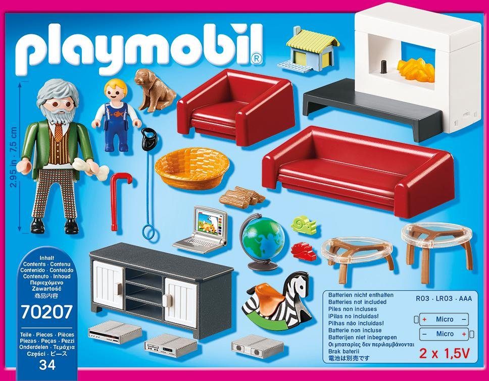 Playmobil® Constructie-speelset Gezellige woonkamer (70207), Dollhouse (36-delig)