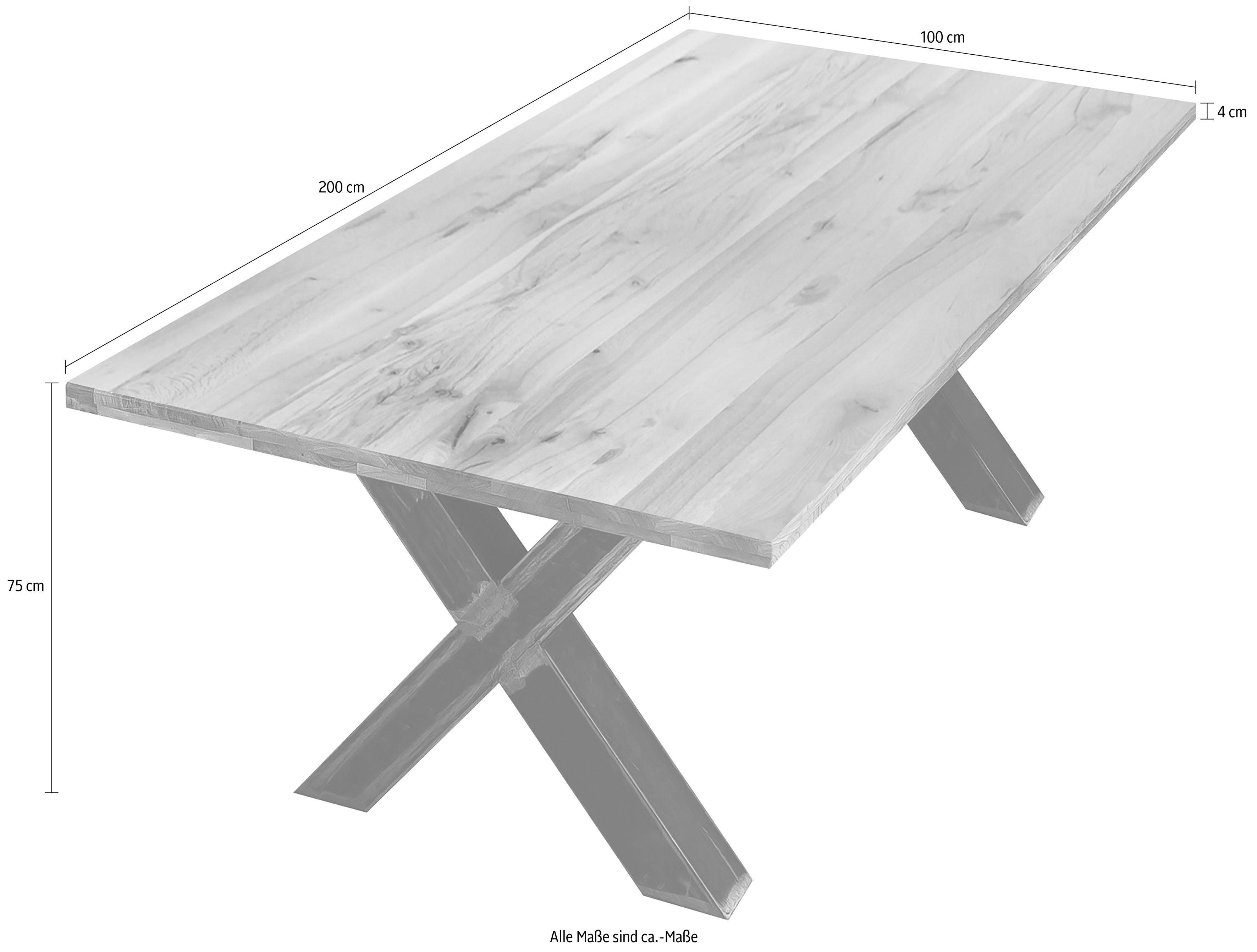 SIT Eettafel Tables met natuurlijk wild eiken blad