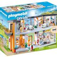 playmobil constructie-speelset groot ziekenhuis met inrichting (70190), city life made in germany multicolor