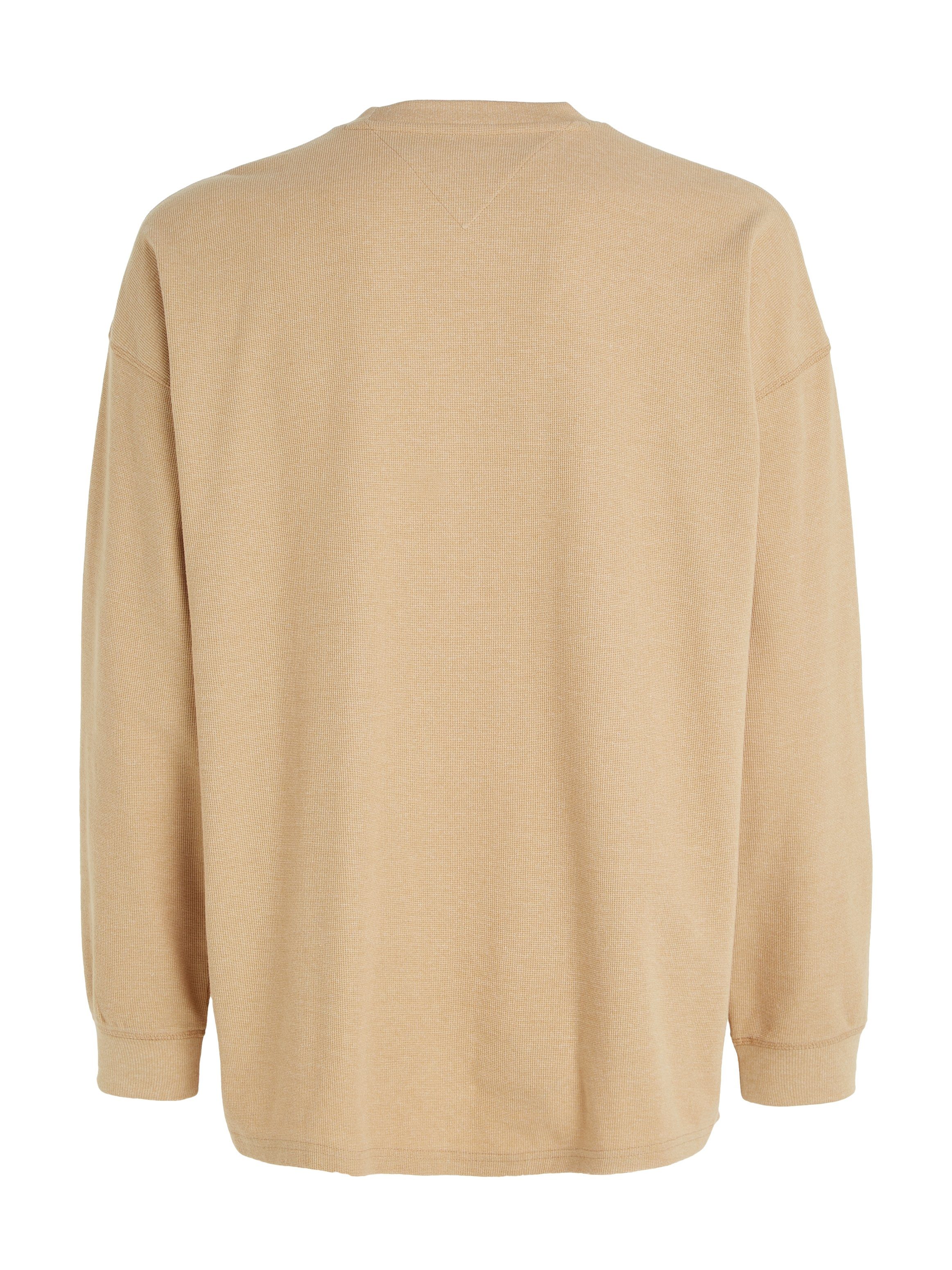 TOMMY JEANS Shirt met lange mouwen TJM RLX WAFFLE SNIT TEE