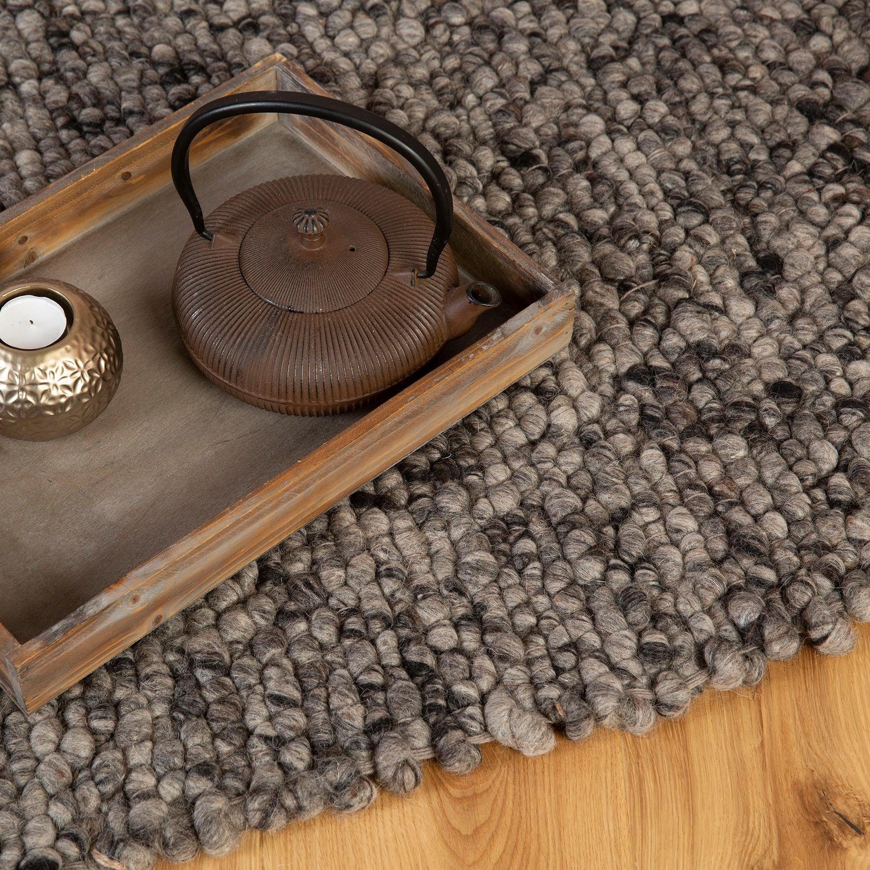 Obsession Wollen kleed My Stellan 675 Handgeweven vloerkleed, mêlee, zuivere wol, met de hand geweven